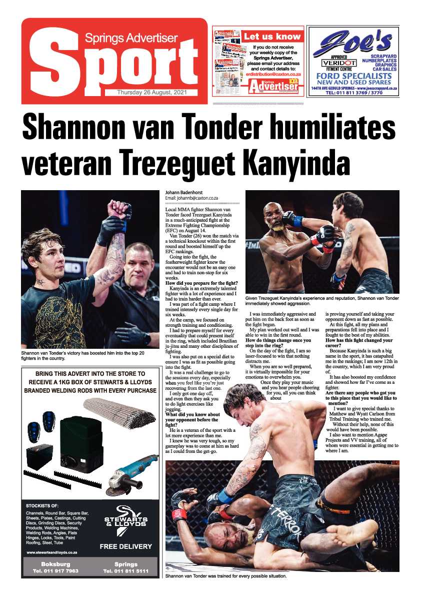 Springs Advertiser 26 August 2021 page 16