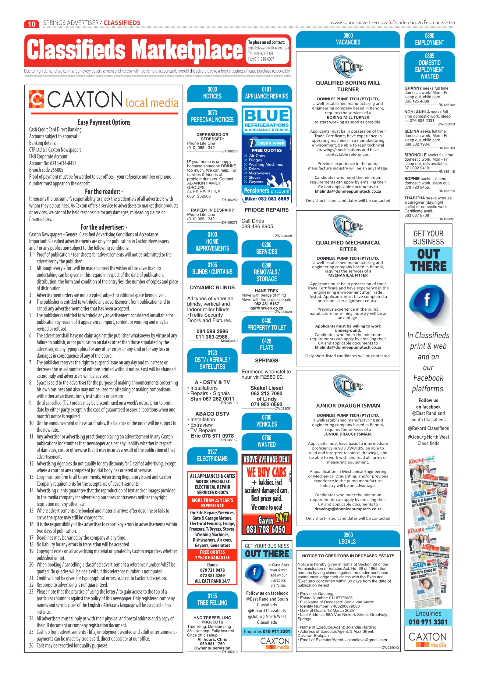 Springs Advertiser 26 February 2026 page 10