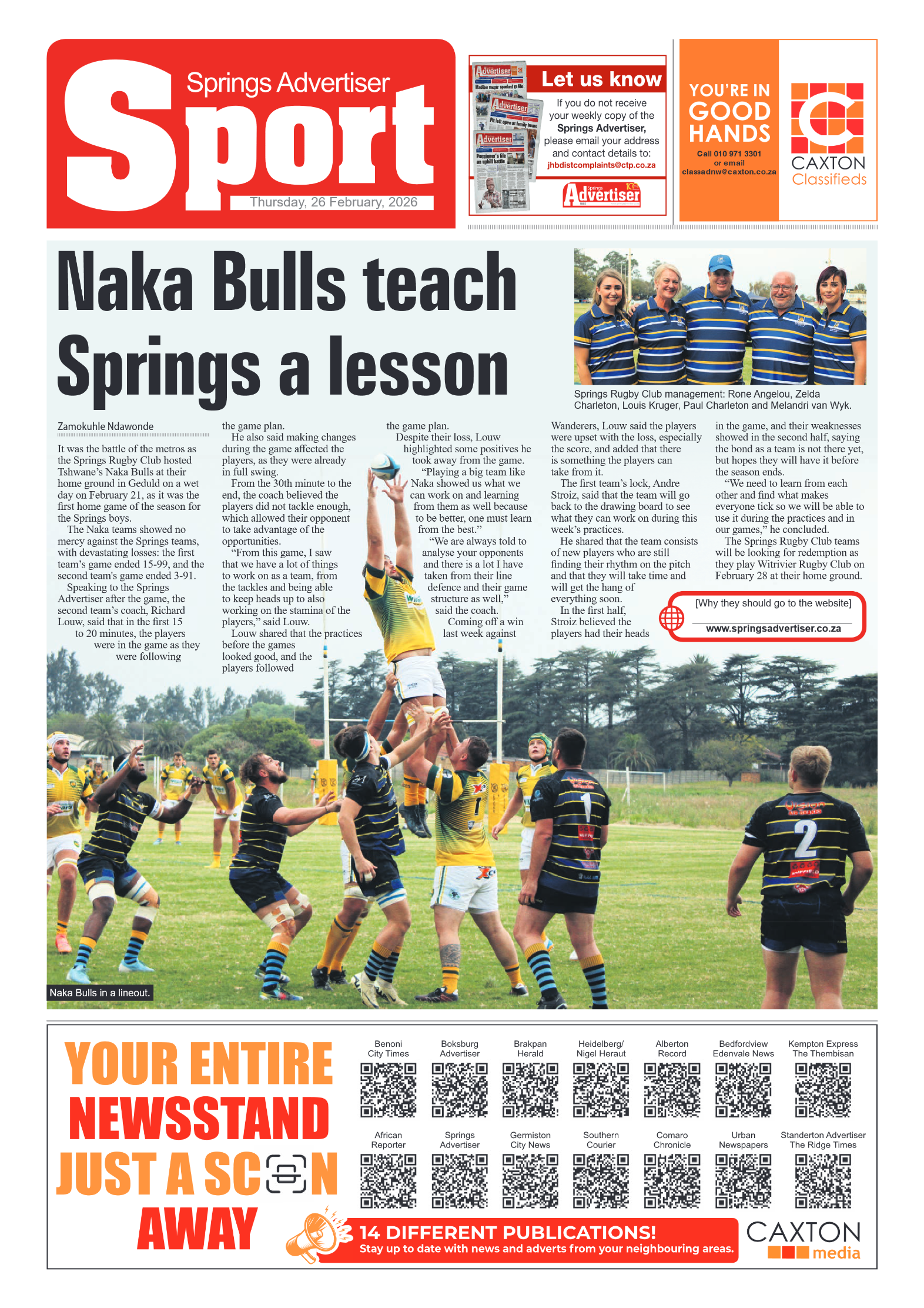 Springs Advertiser 26 February 2026 page 12
