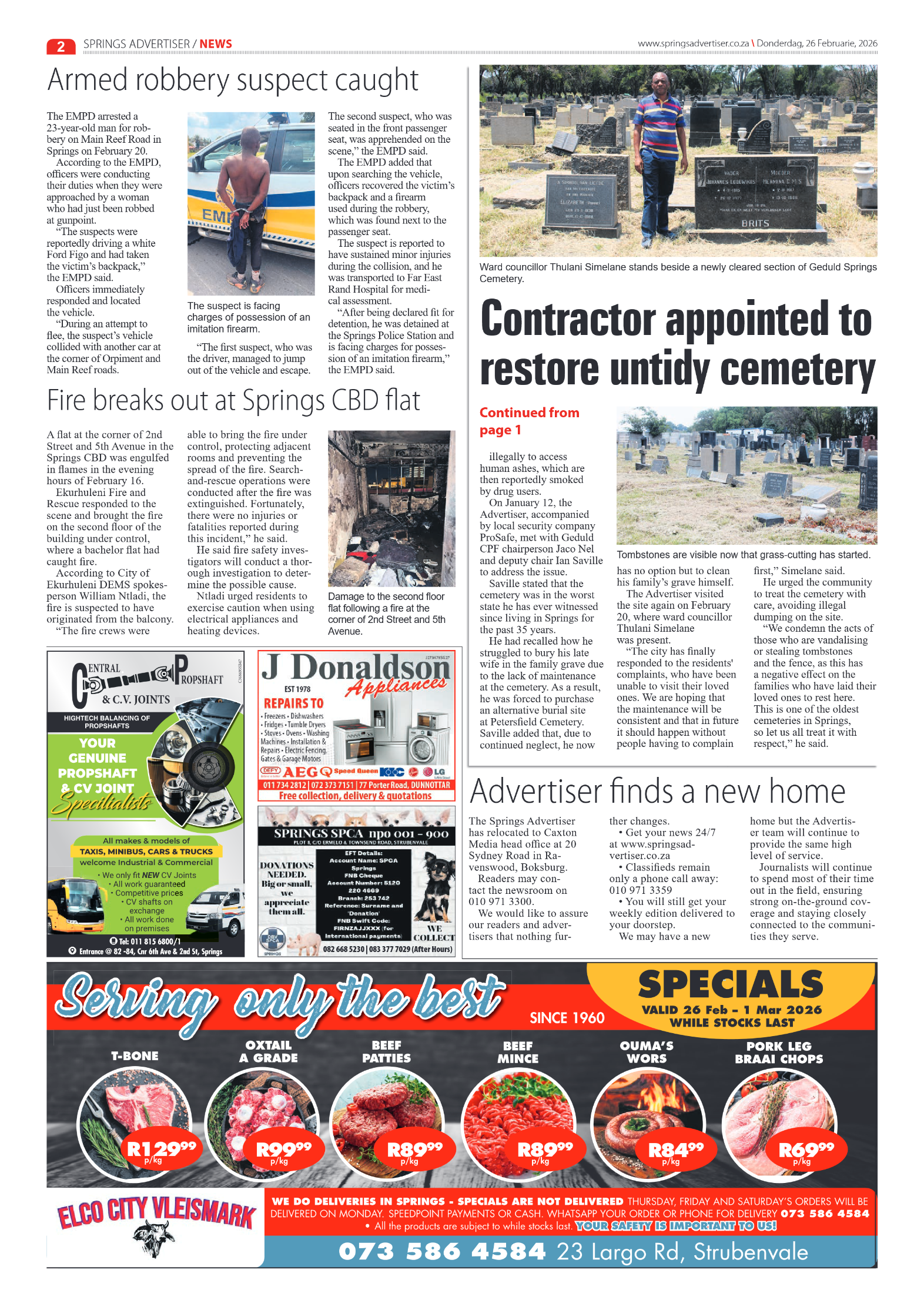 Springs Advertiser 26 February 2026 page 2