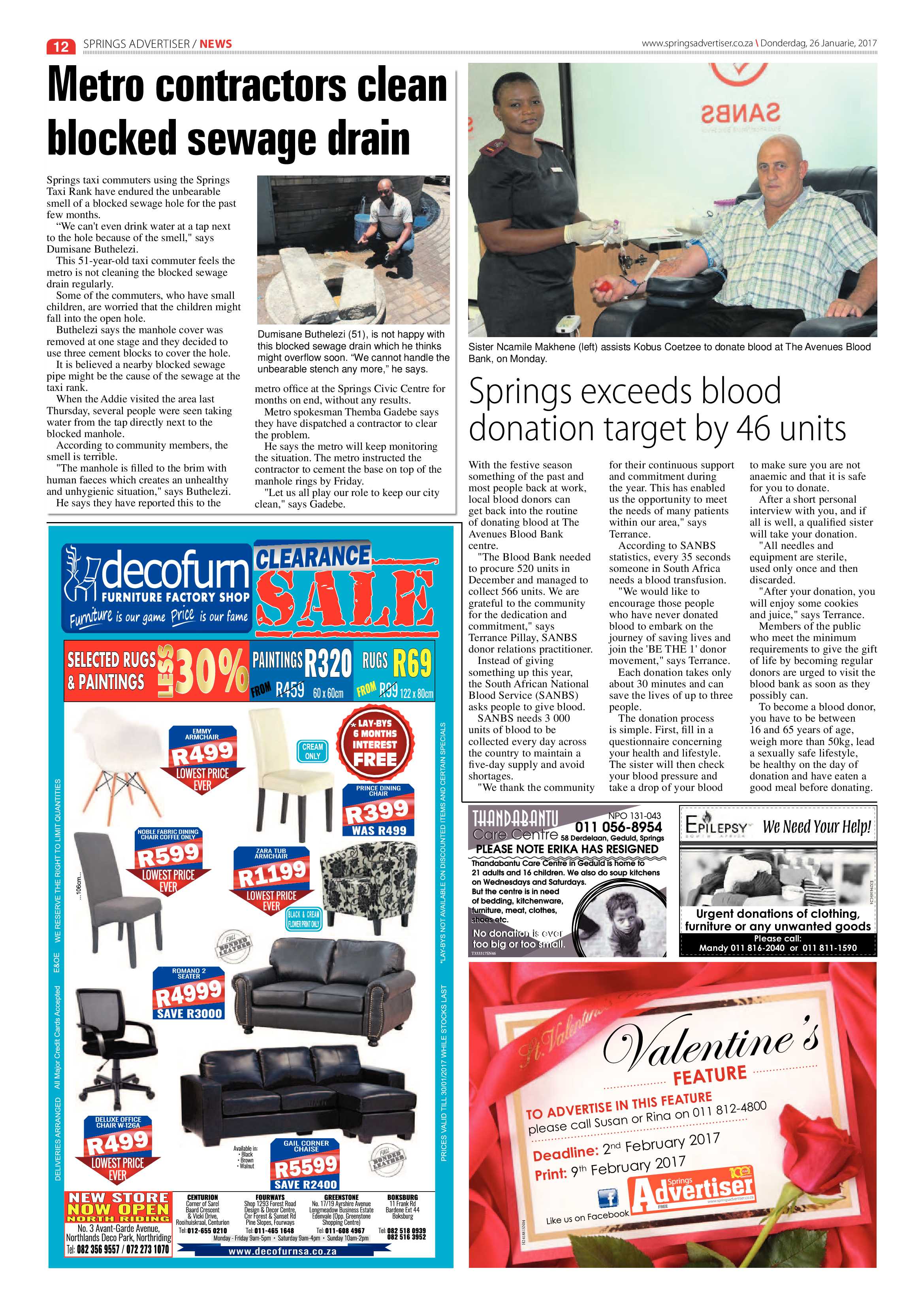 Springs Advertiser 26 January 2017 page 12