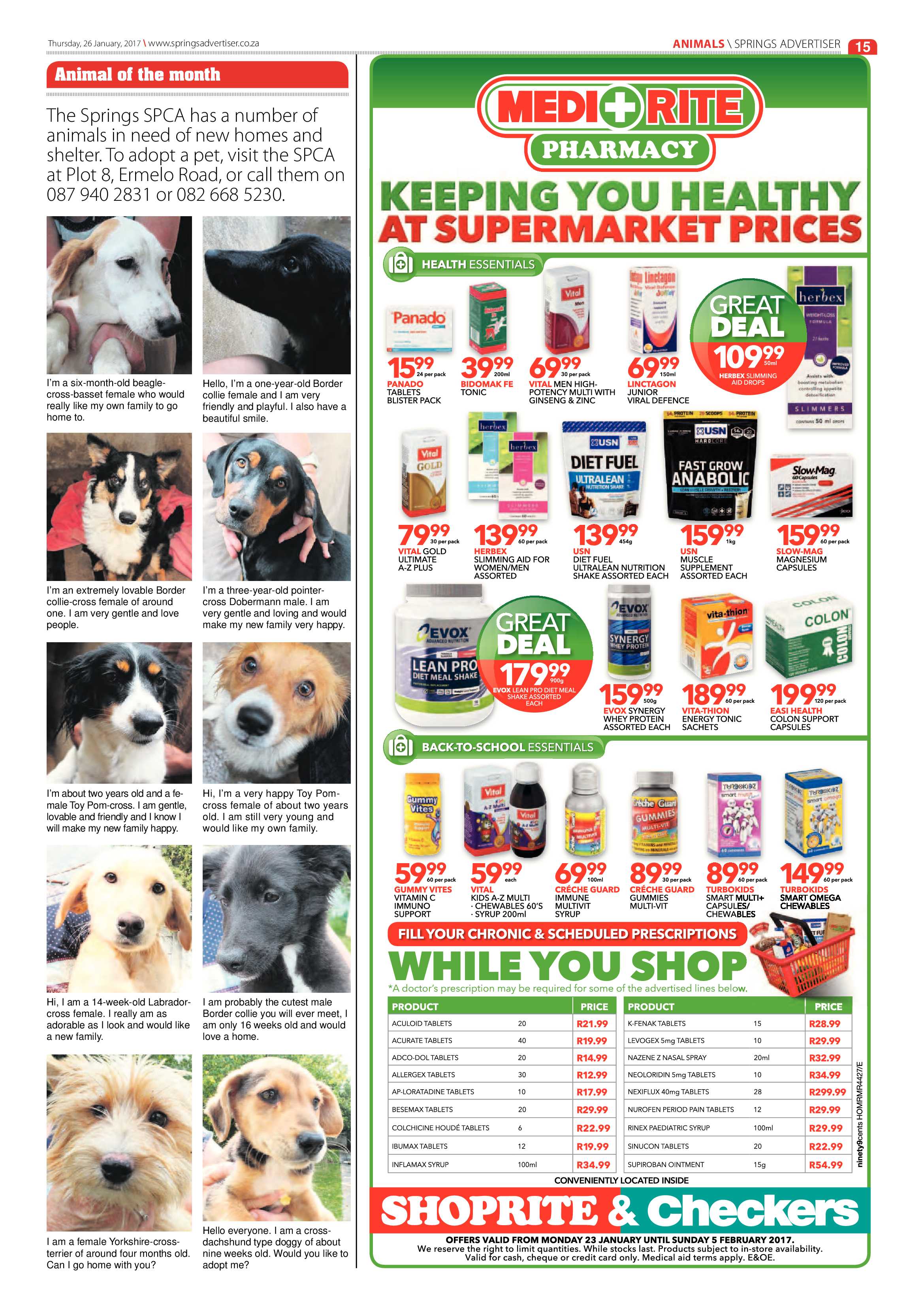 Springs Advertiser 26 January 2017 page 15