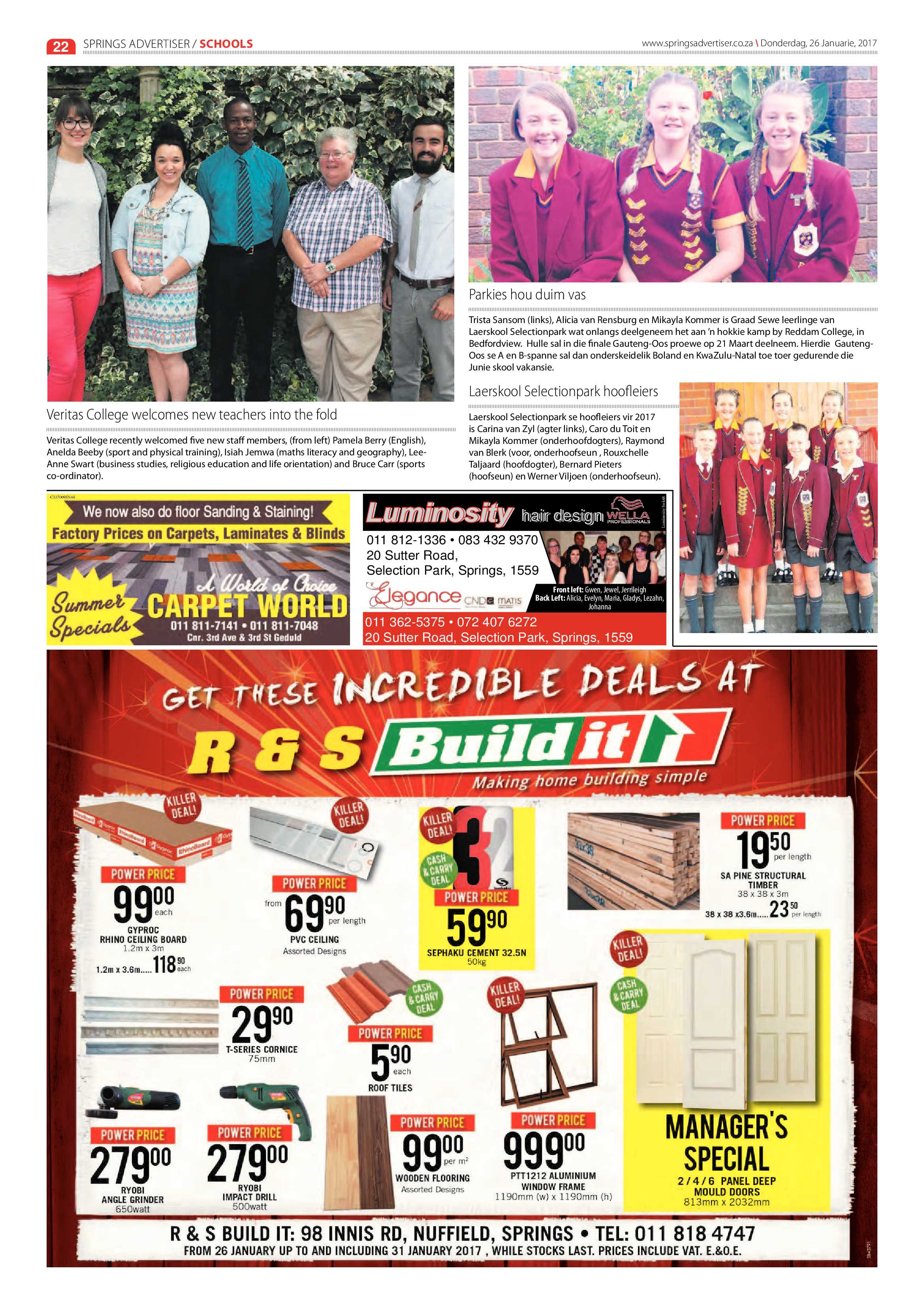 Springs Advertiser 26 January 2017 page 22