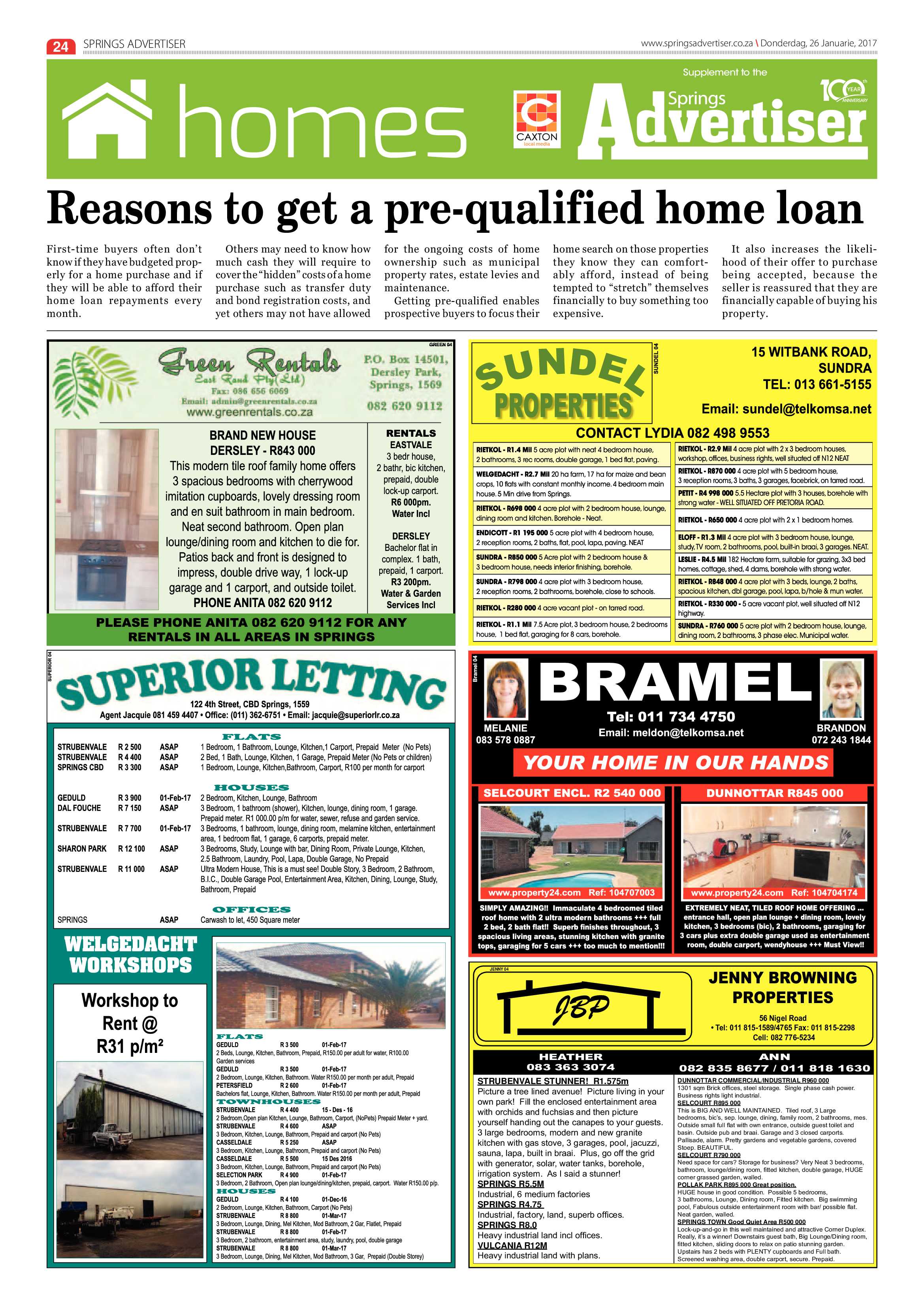 Springs Advertiser 26 January 2017 page 24