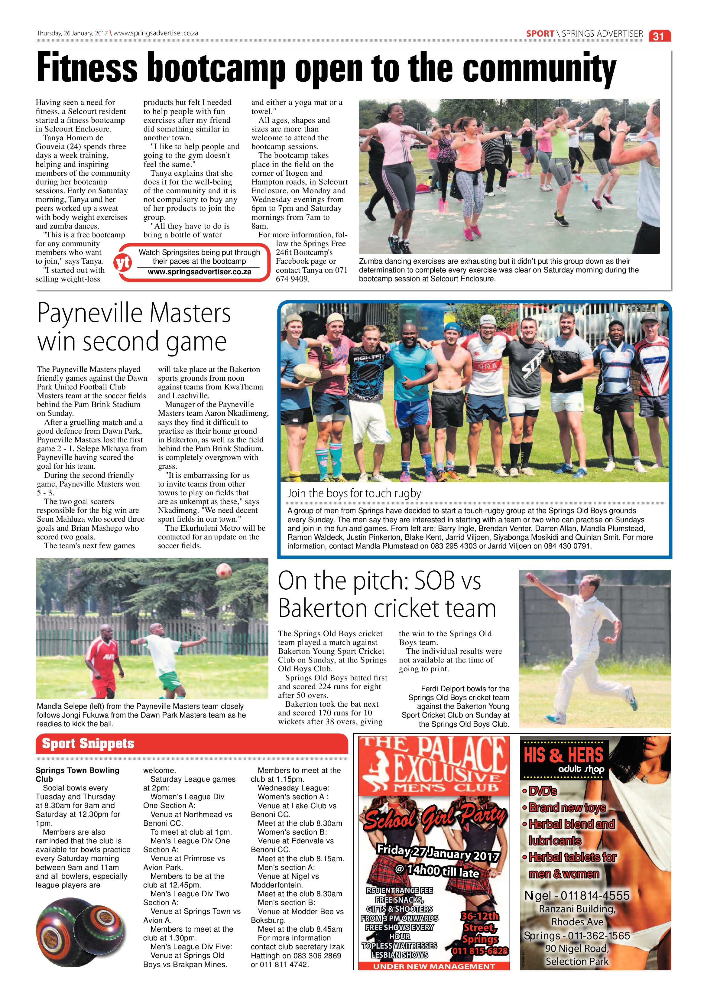 Springs Advertiser 26 January 2017 page 31
