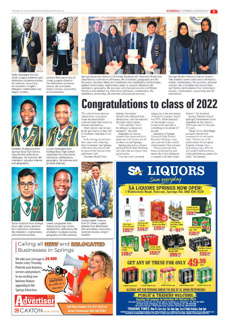 Springs Advertiser 26 January 2023 page 11