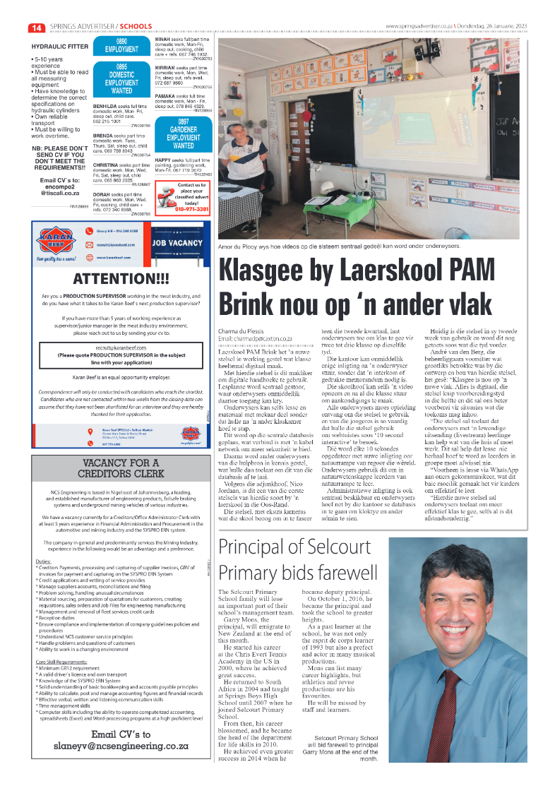 Springs Advertiser 26 January 2023 page 16