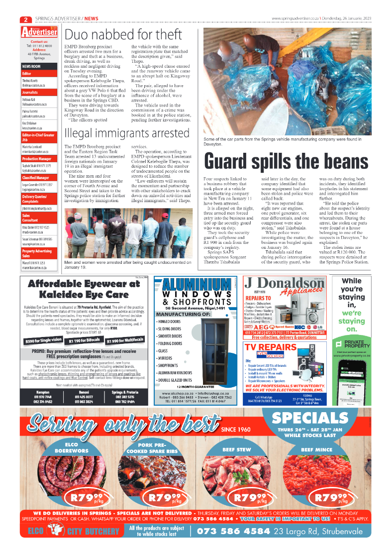 Springs Advertiser 26 January 2023 page 4