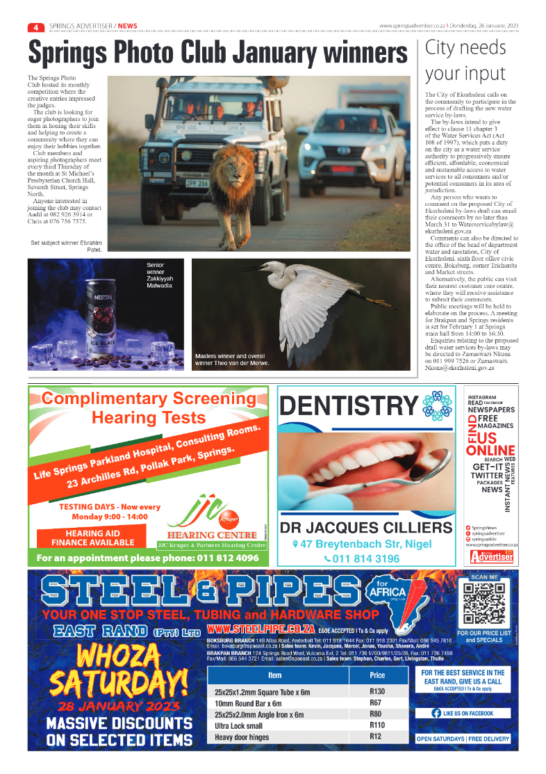 Springs Advertiser 26 January 2023 page 6