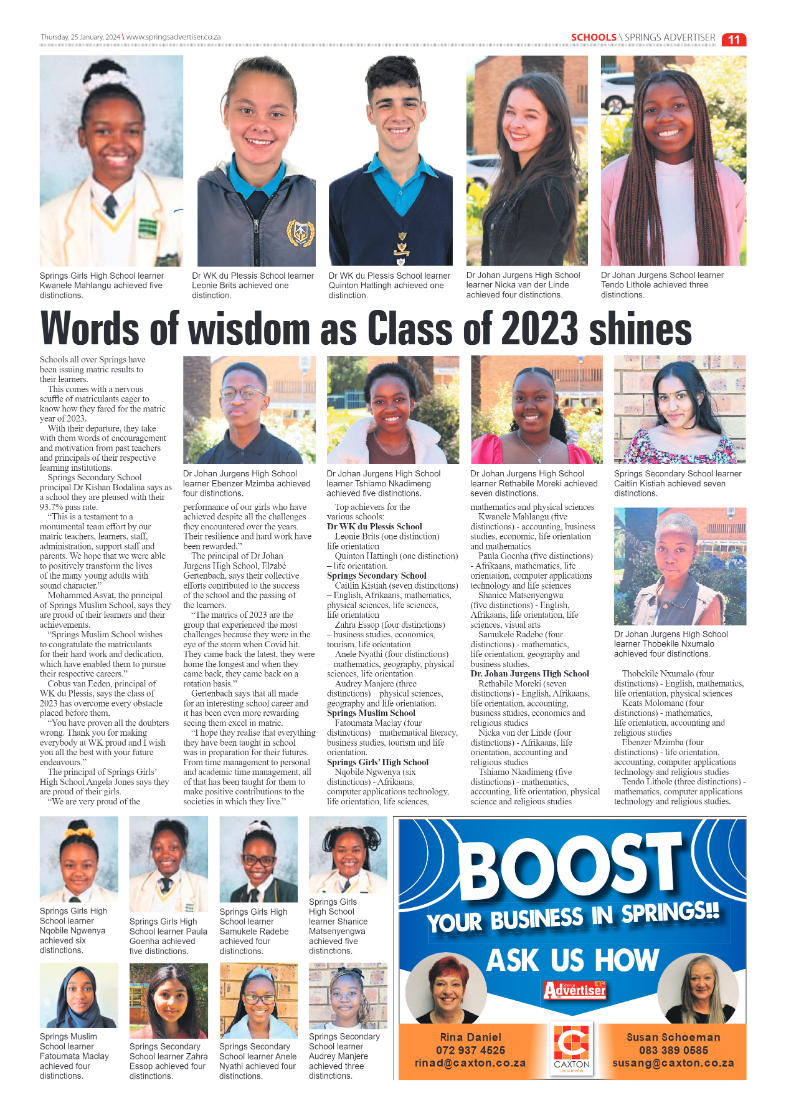 Springs Advertiser 26 January 2024 page 11