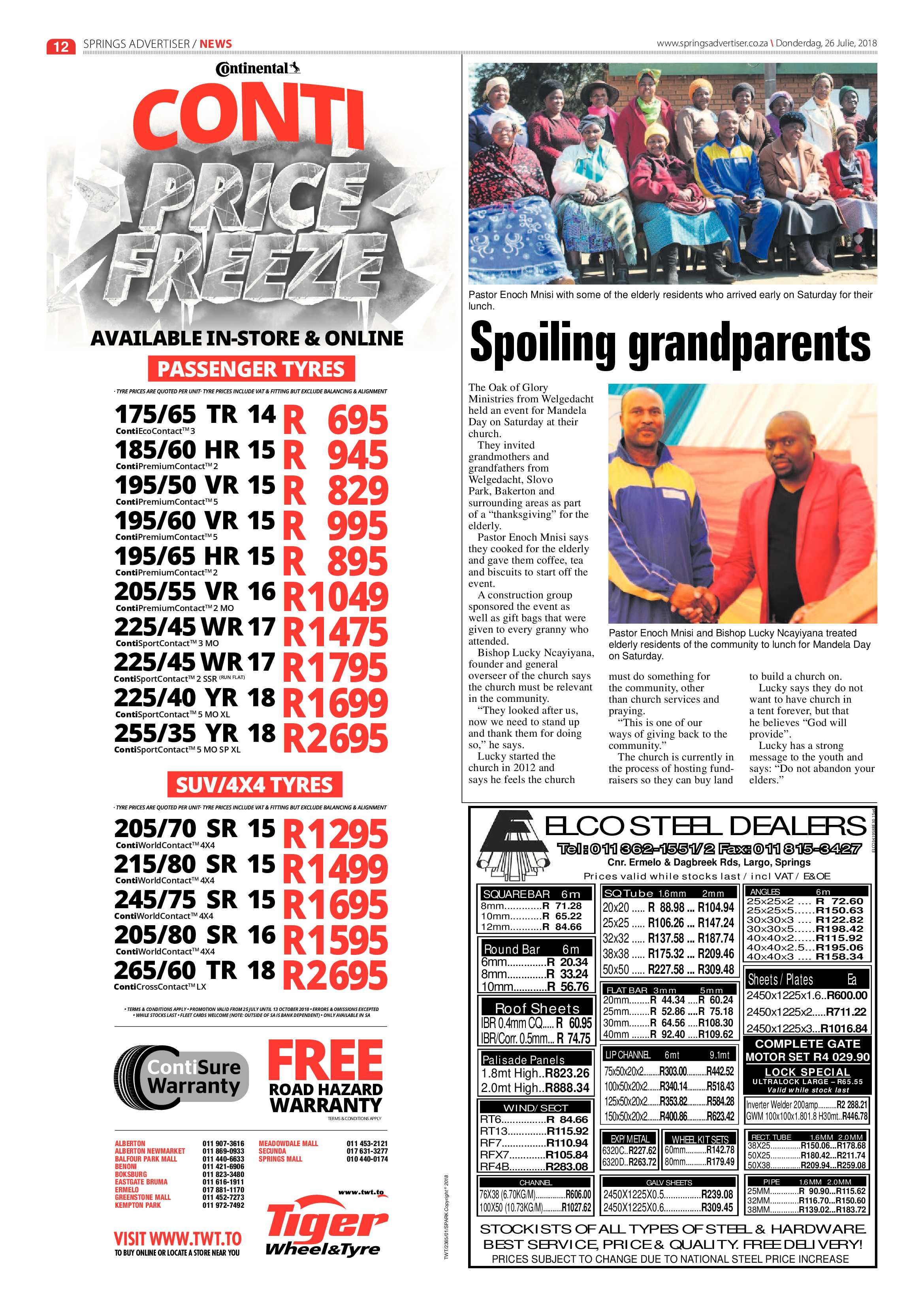 Springs Advertiser 26 July 2018 page 12