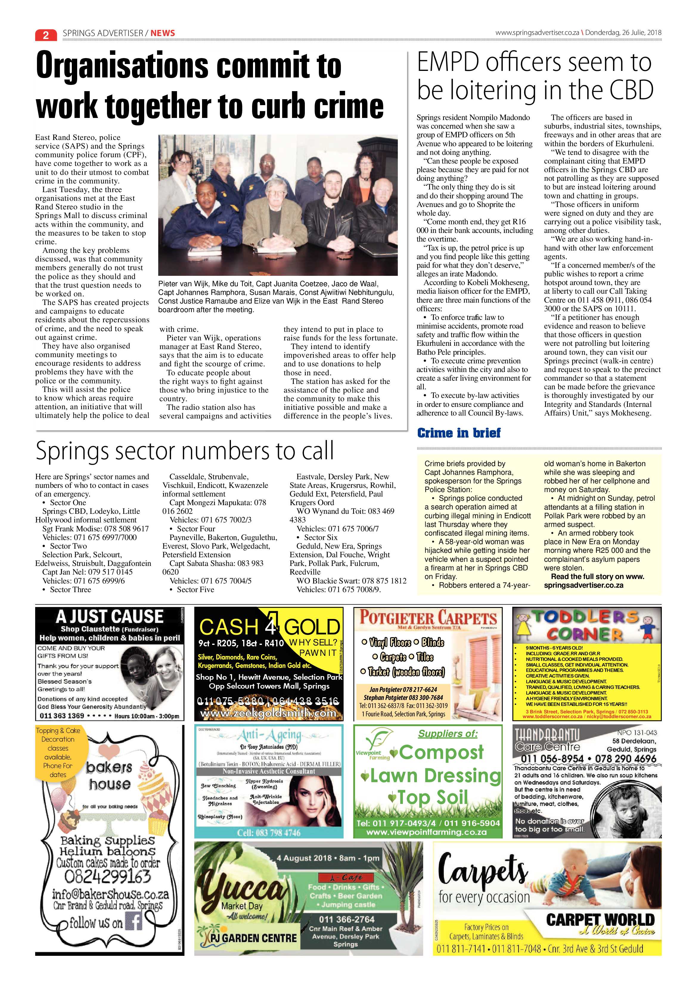 Springs Advertiser 26 July 2018 page 2