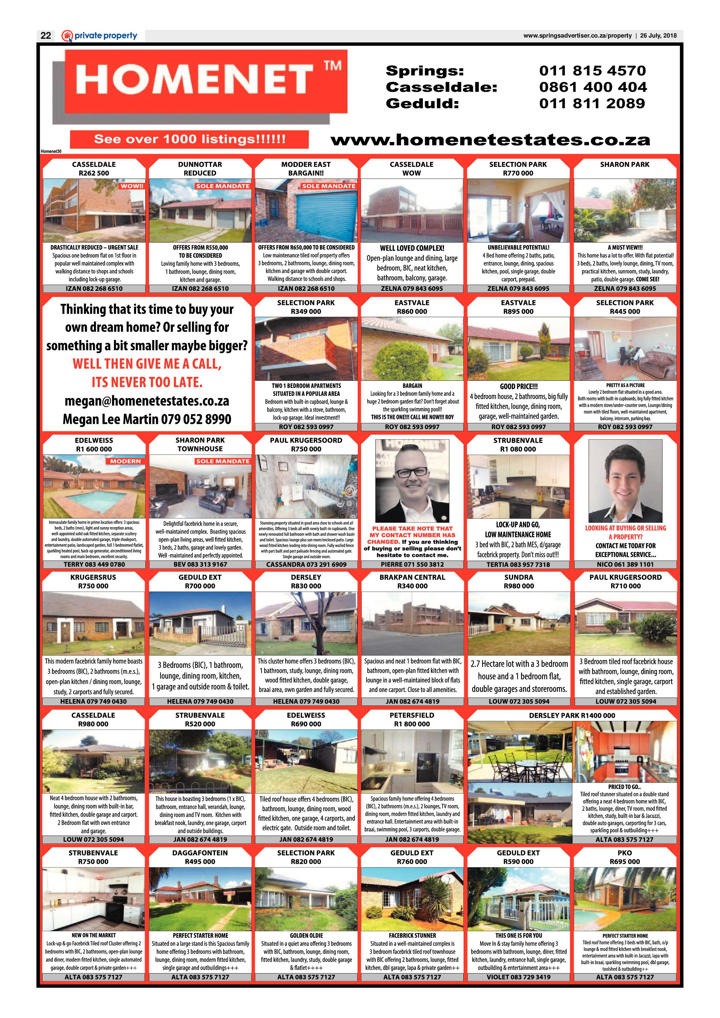 Springs Advertiser 26 July 2018 page 22