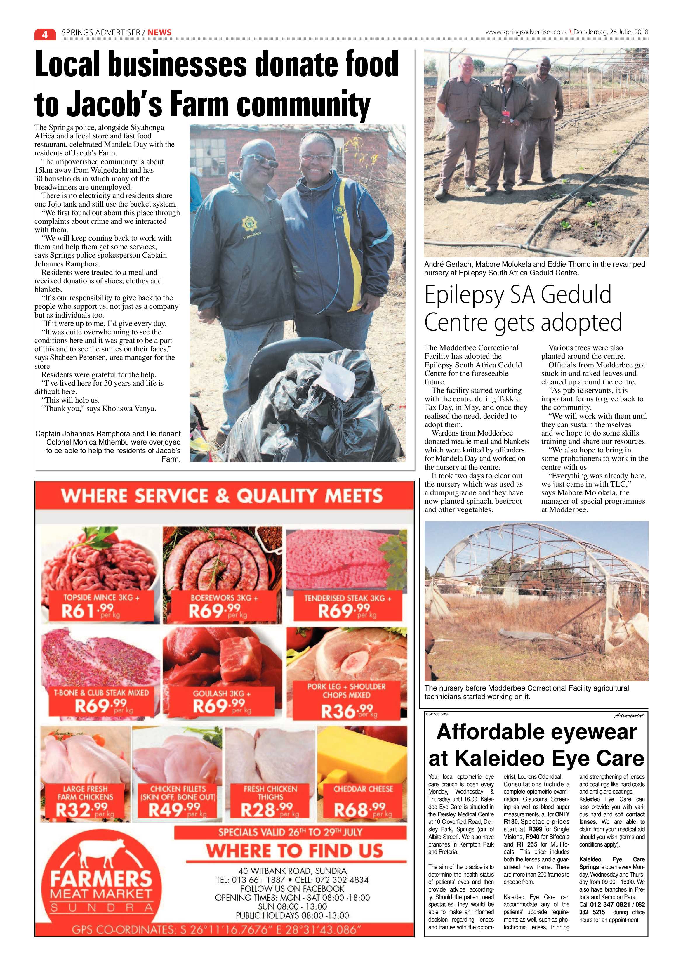 Springs Advertiser 26 July 2018 page 4