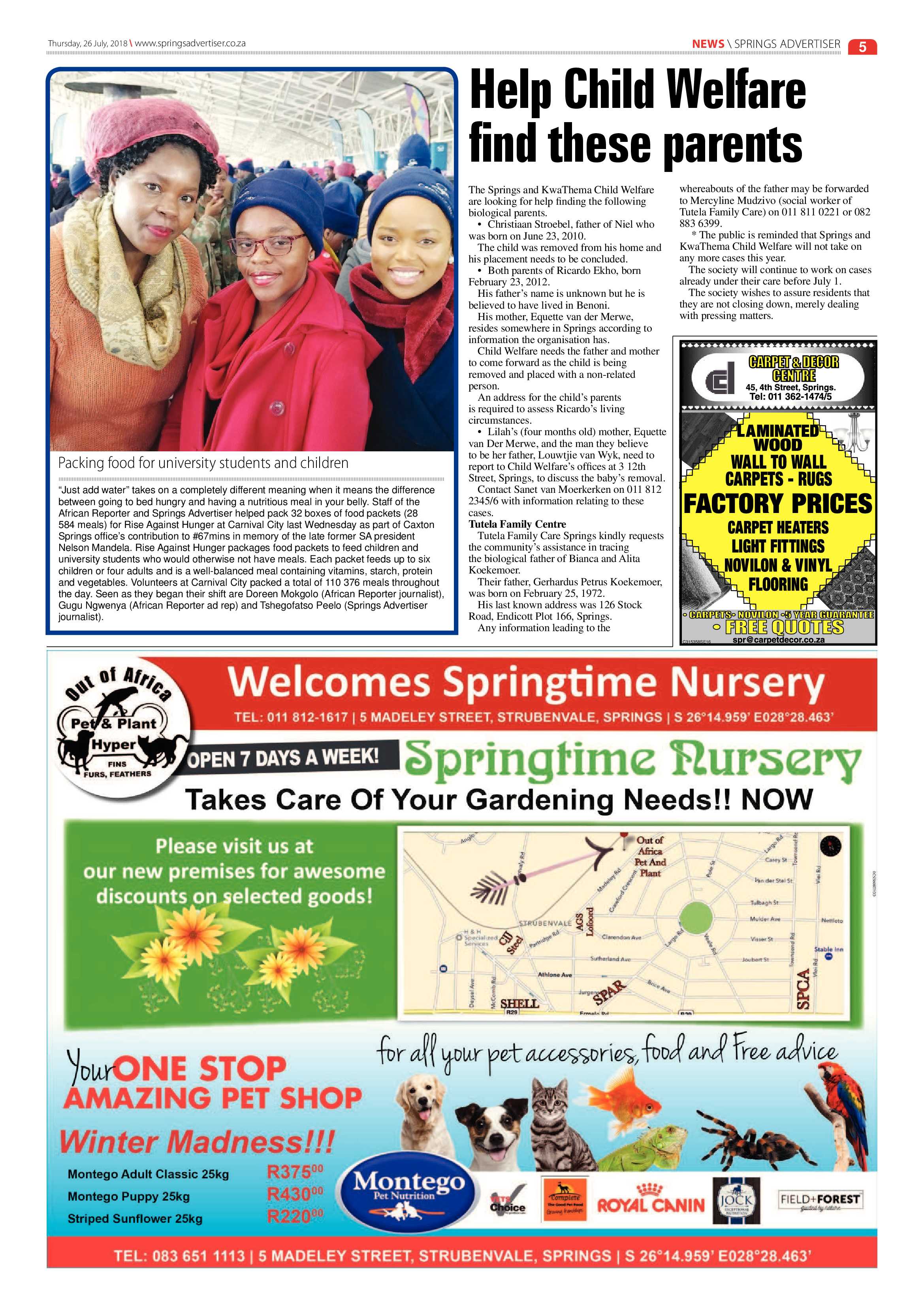 Springs Advertiser 26 July 2018 page 5
