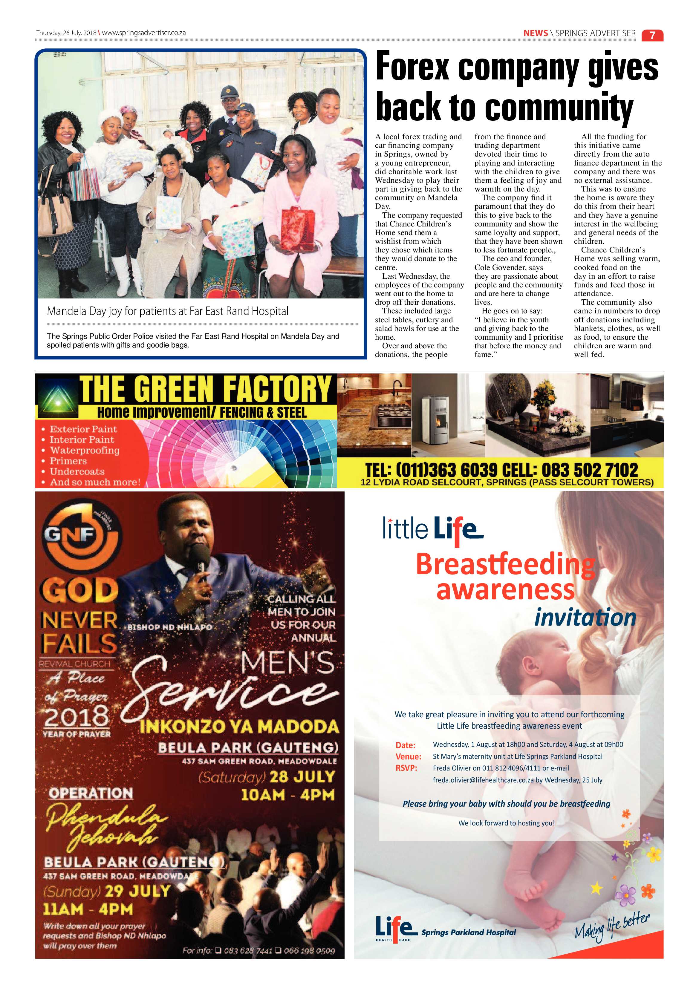 Springs Advertiser 26 July 2018 page 7