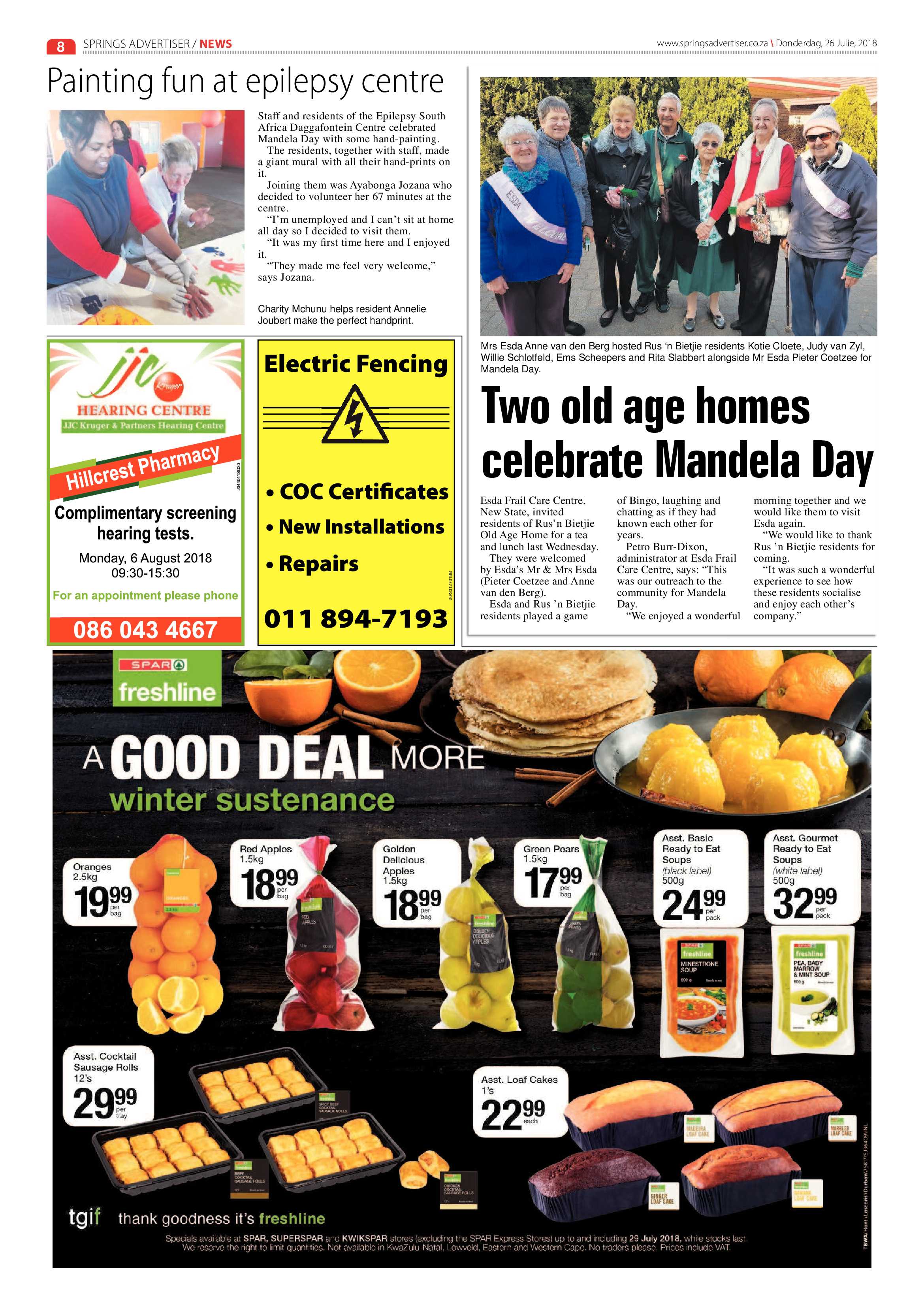 Springs Advertiser 26 July 2018 page 8
