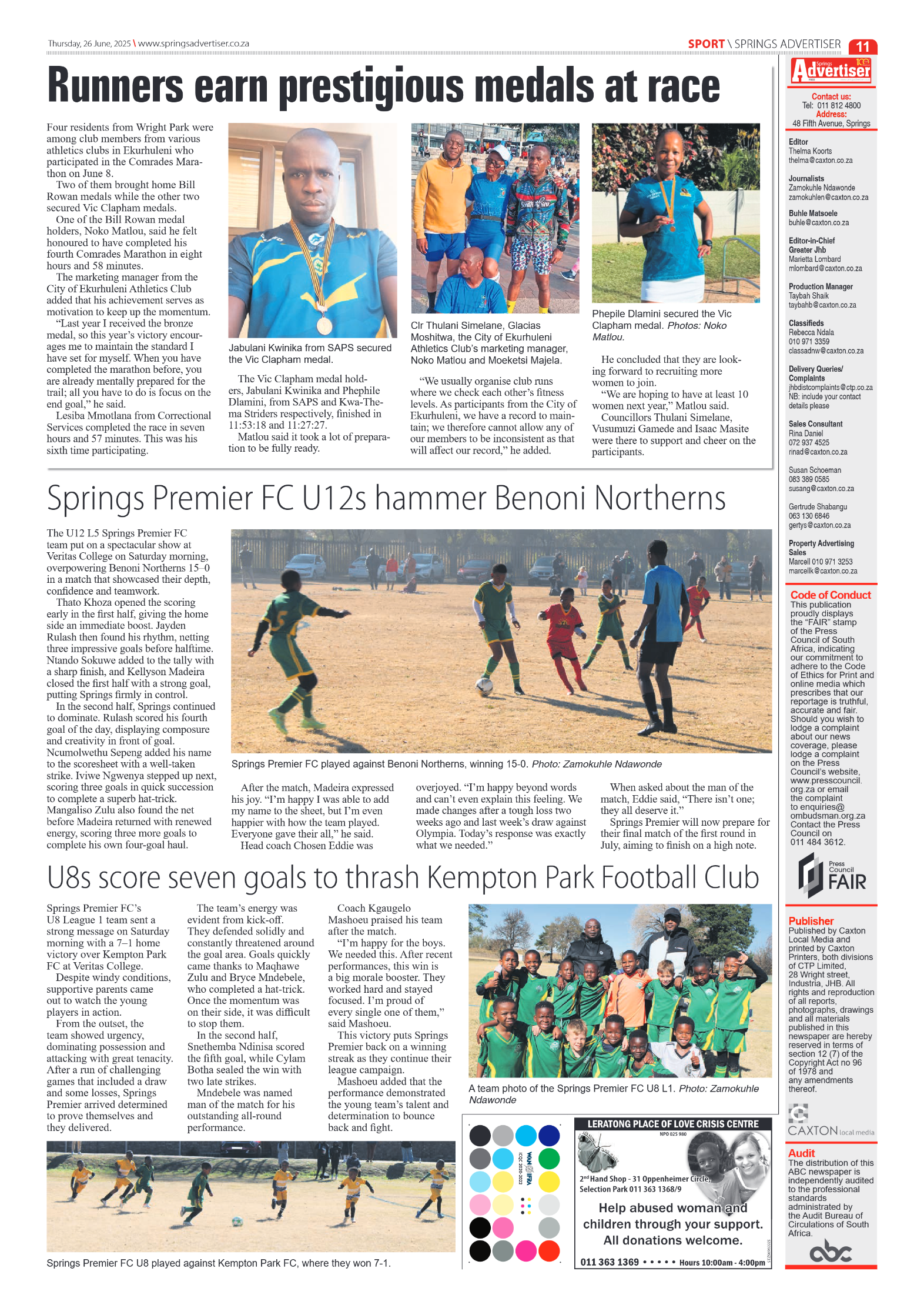 Springs Advertiser 26 June 2025 page 11