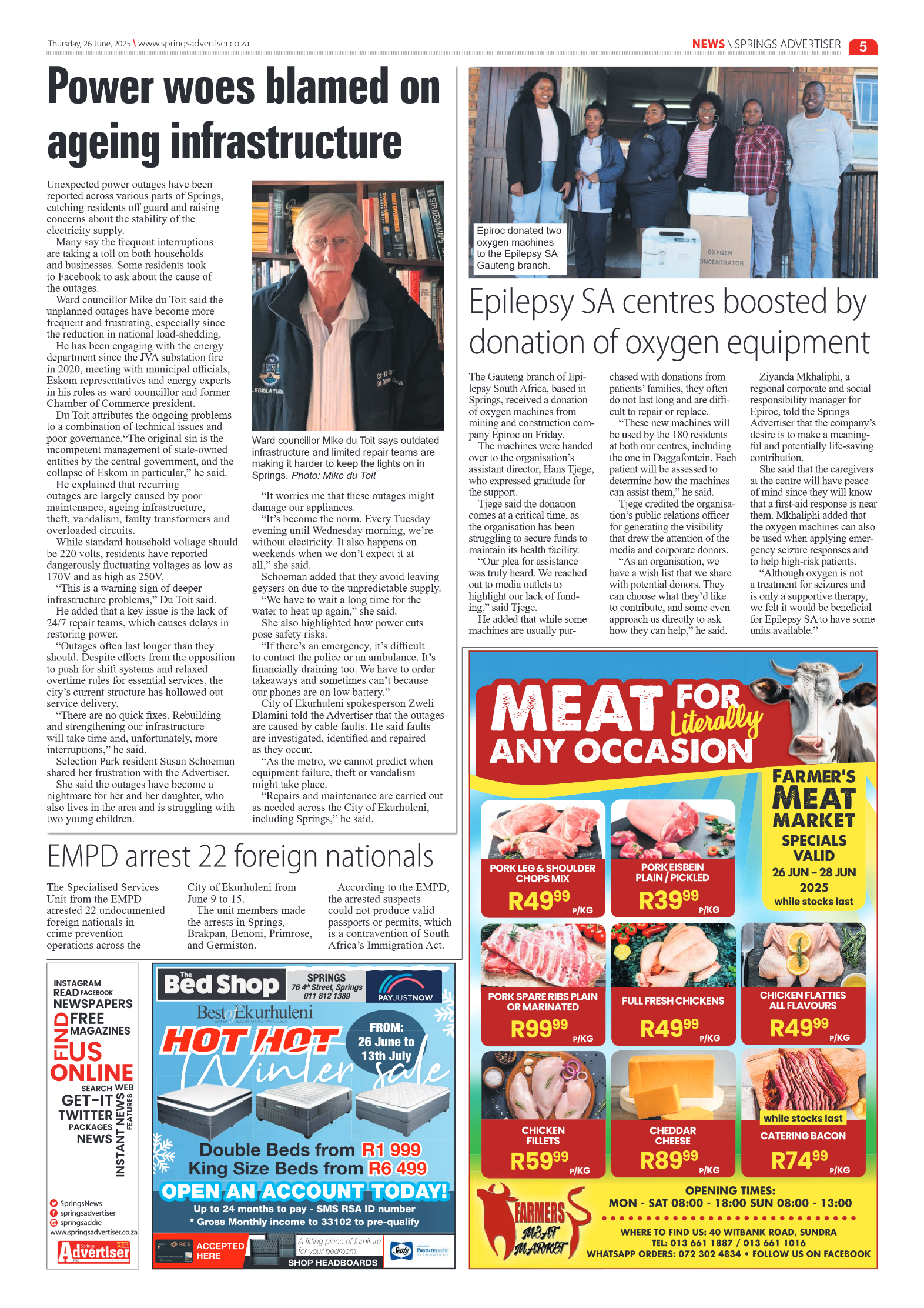 Springs Advertiser 26 June 2025 page 5