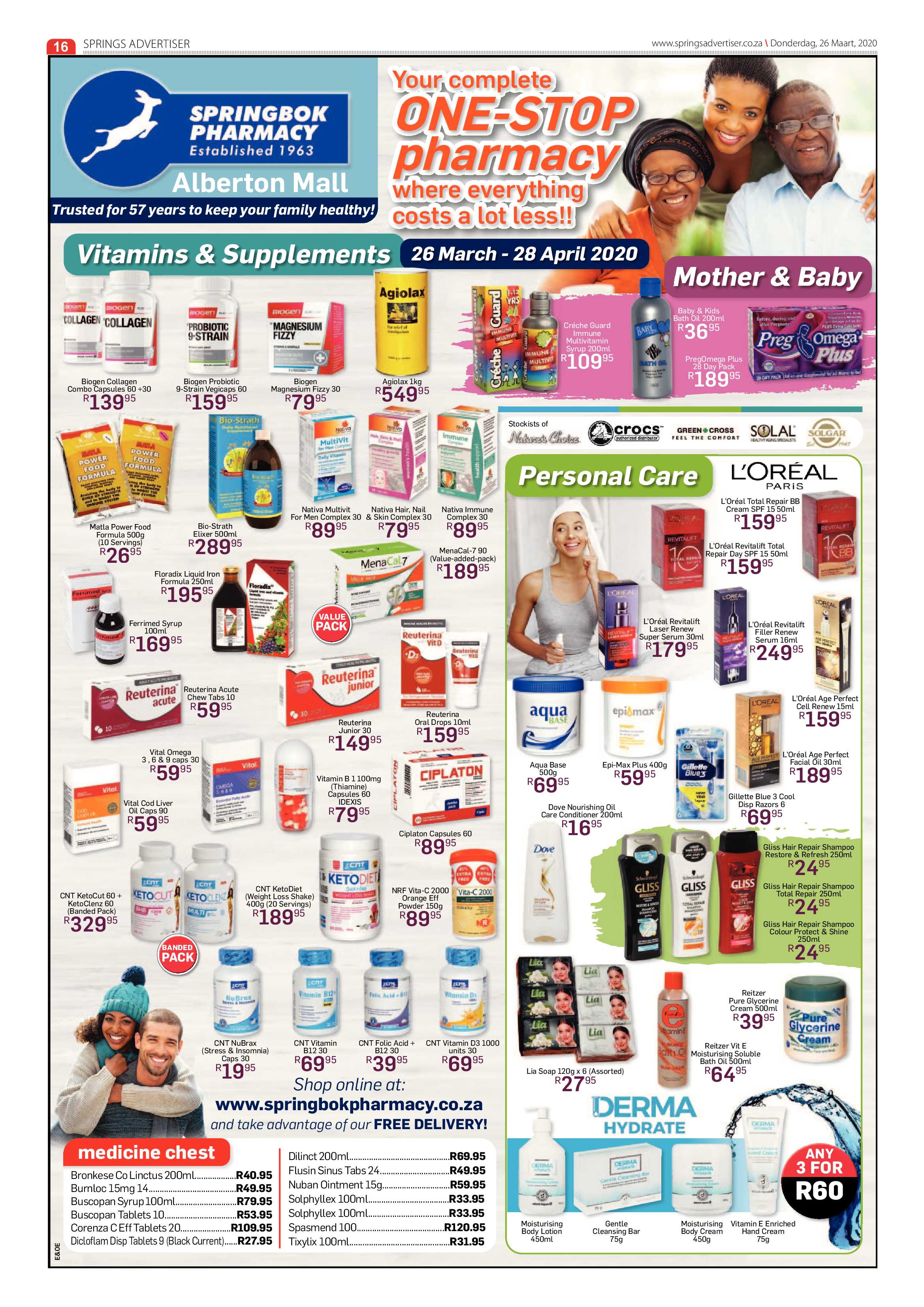 Springs Advertiser 26 March 2020 page 16