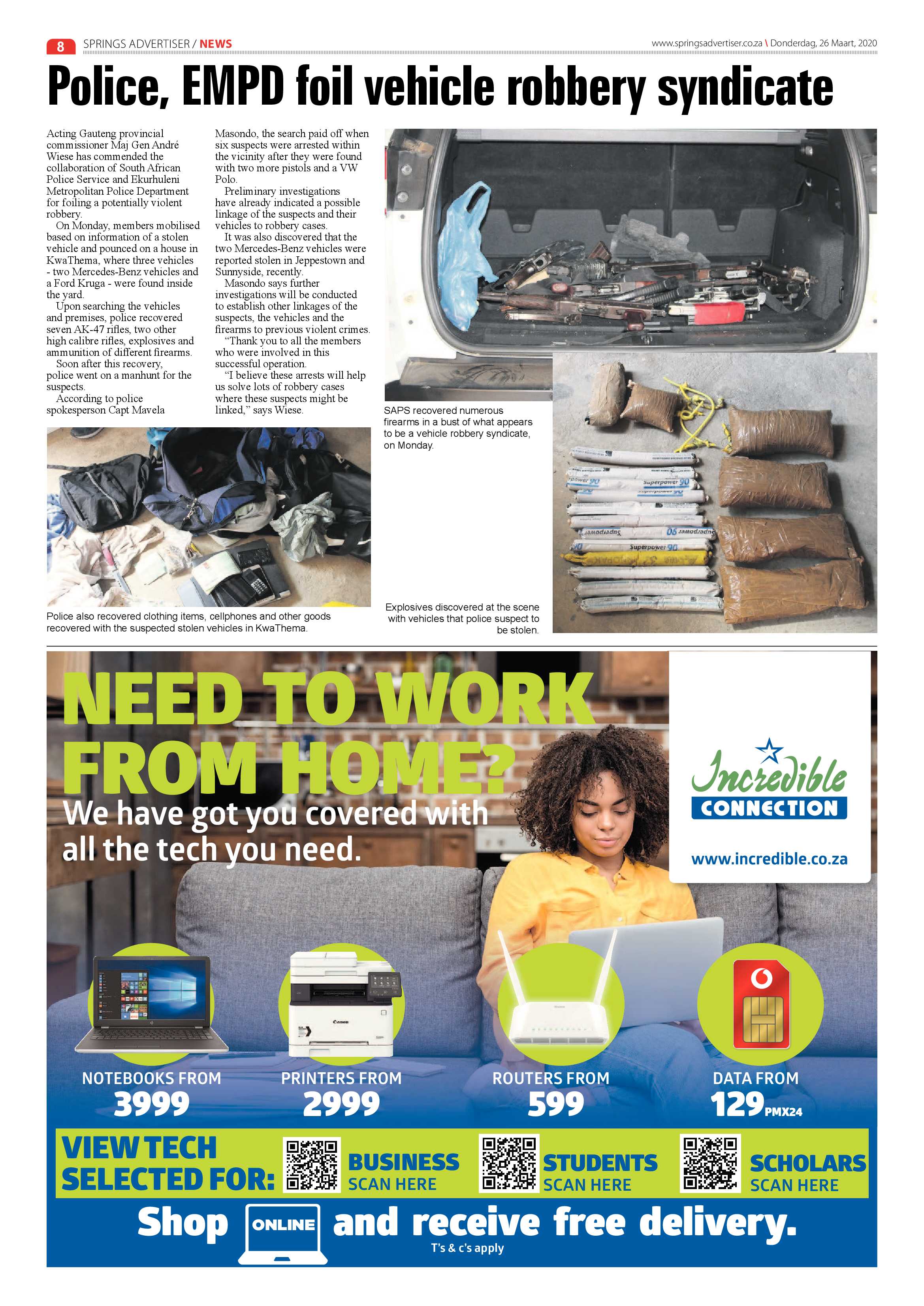 Springs Advertiser 26 March 2020 page 8