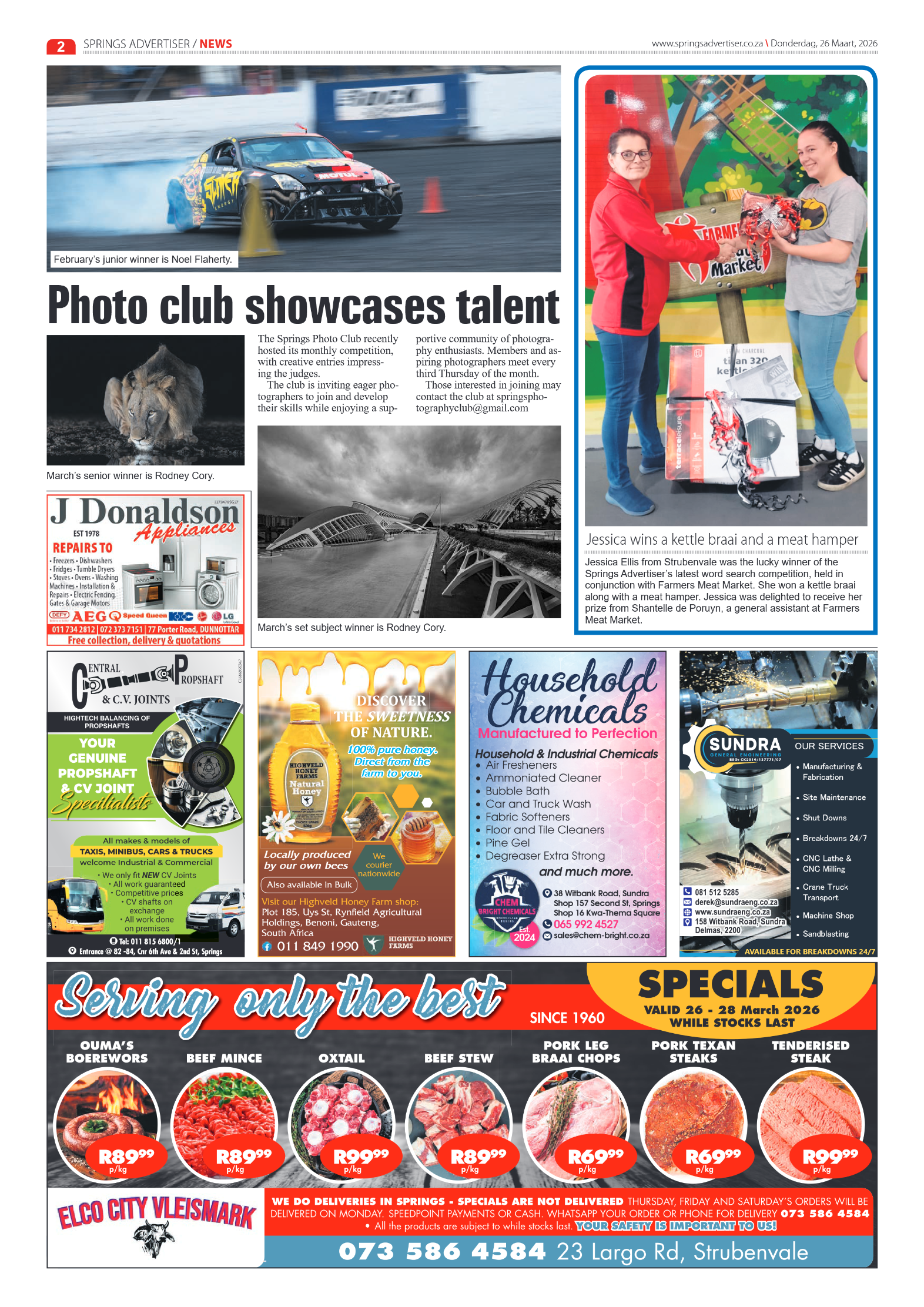 Springs Advertiser 26 March 2026 page 2