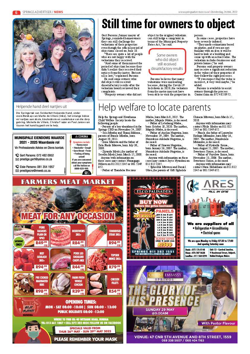 Springs Advertiser 26 May 2022 page 8