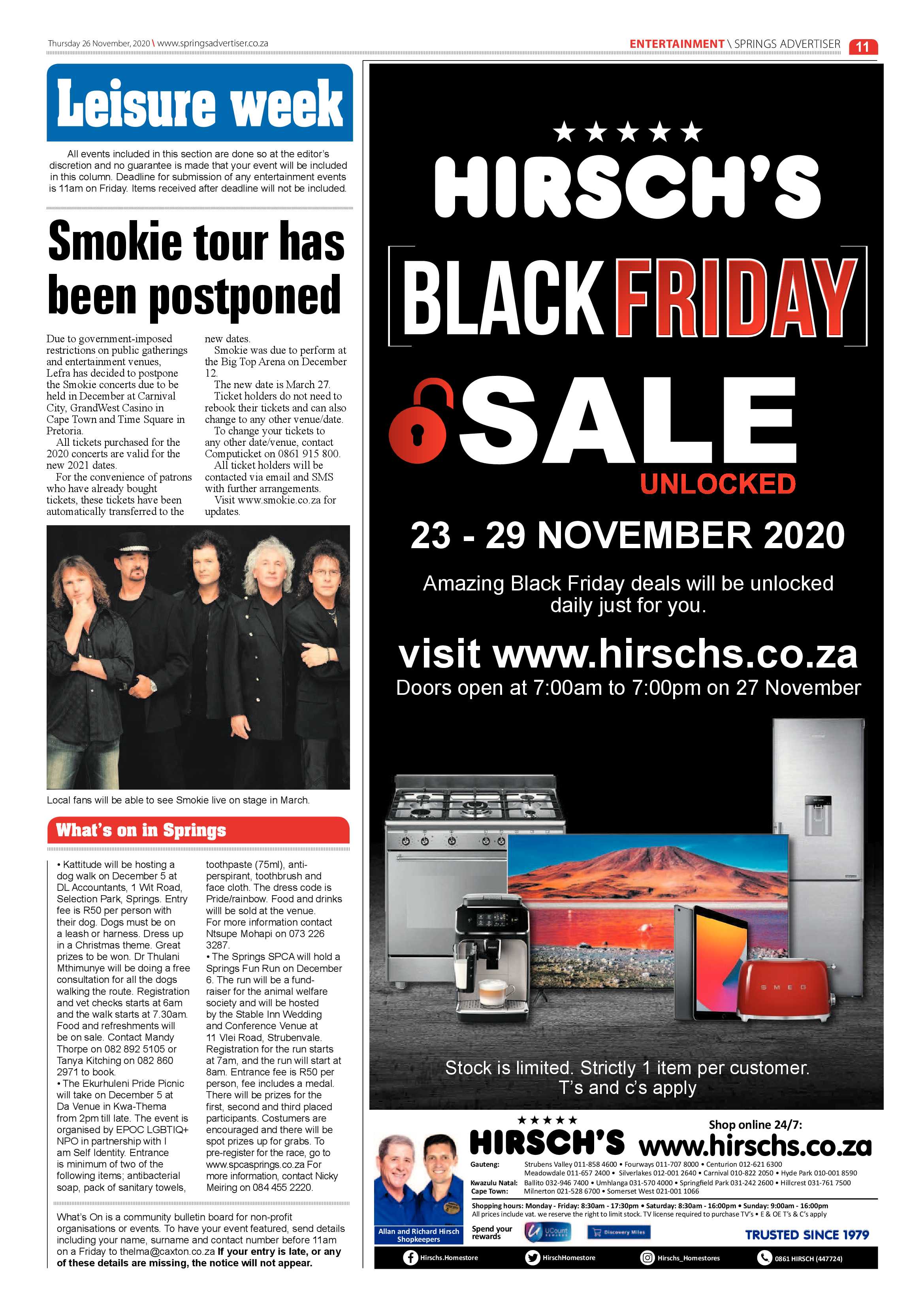 Springs Advertiser 26 November  2020 page 11