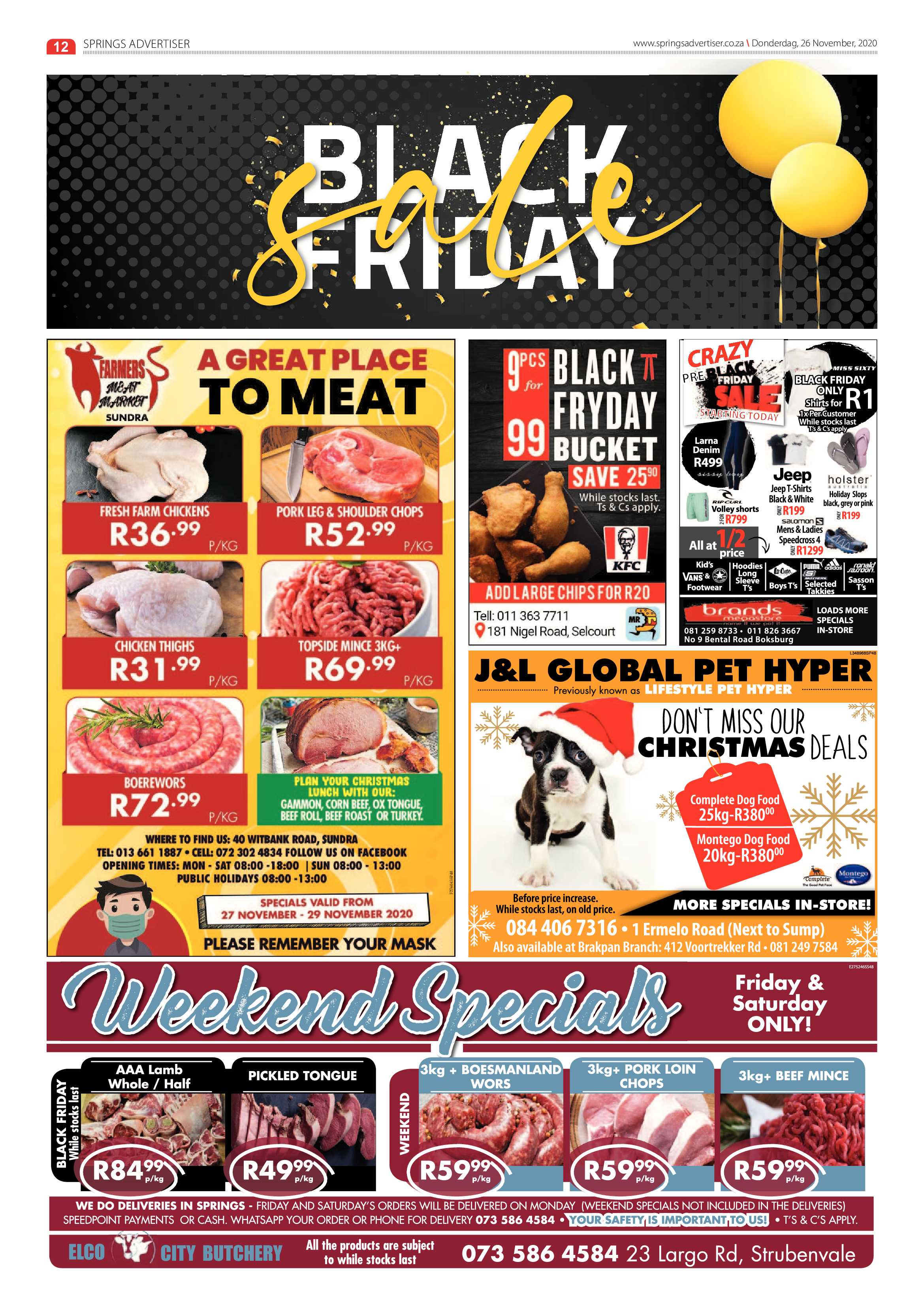 Springs Advertiser 26 November  2020 page 12