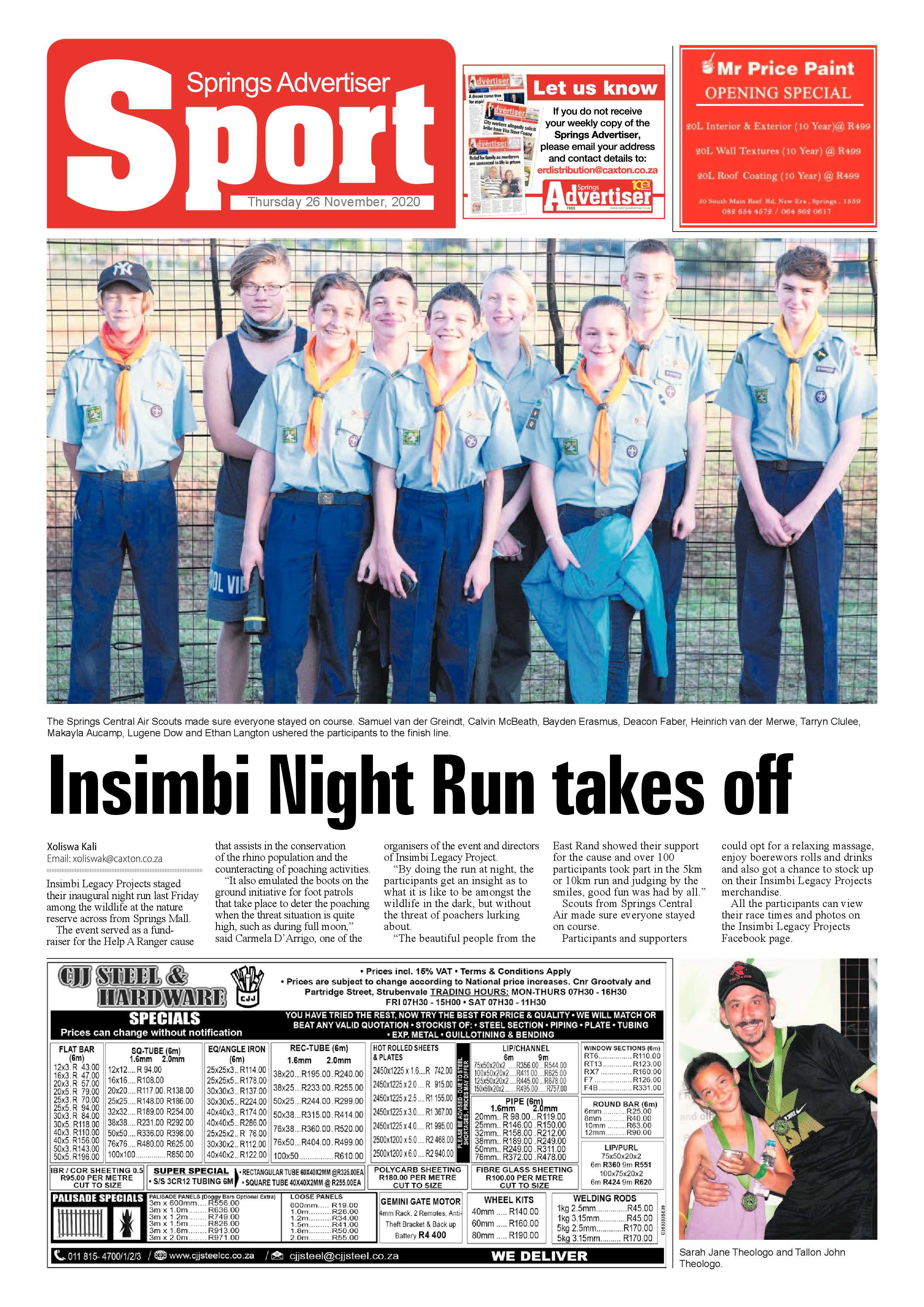 Springs Advertiser 26 November  2020 page 24