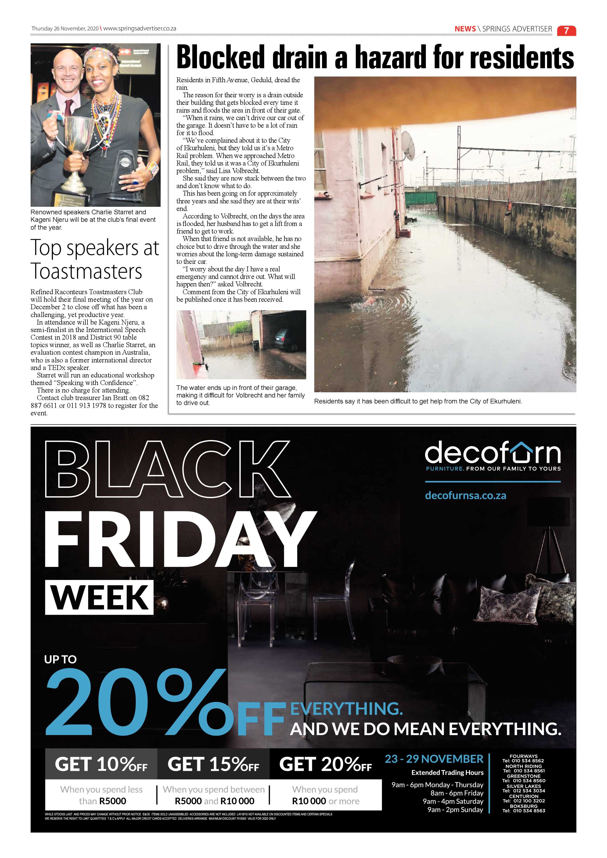 Springs Advertiser 26 November  2020 page 7