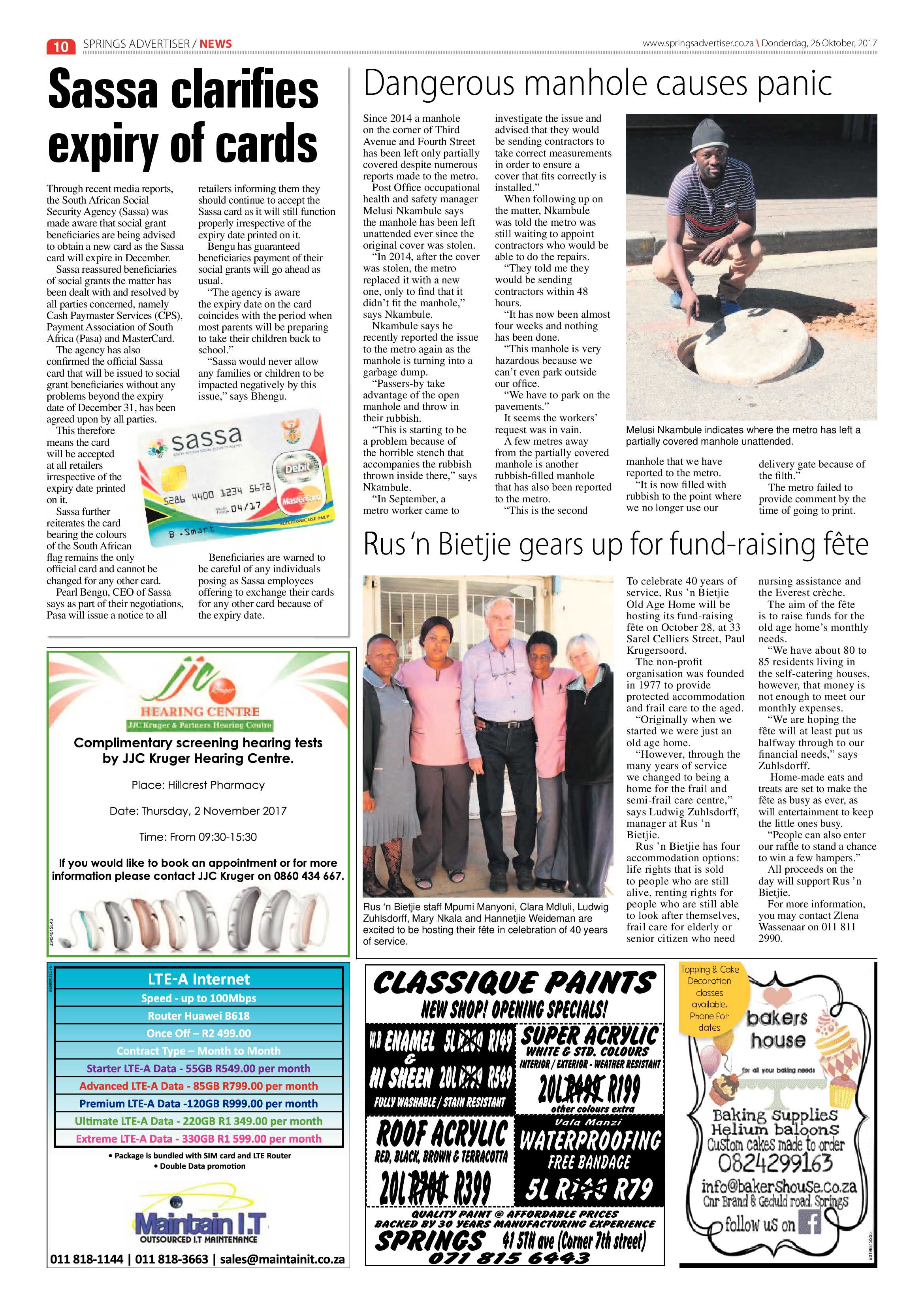 Springs Advertiser 26 October 2017 page 12