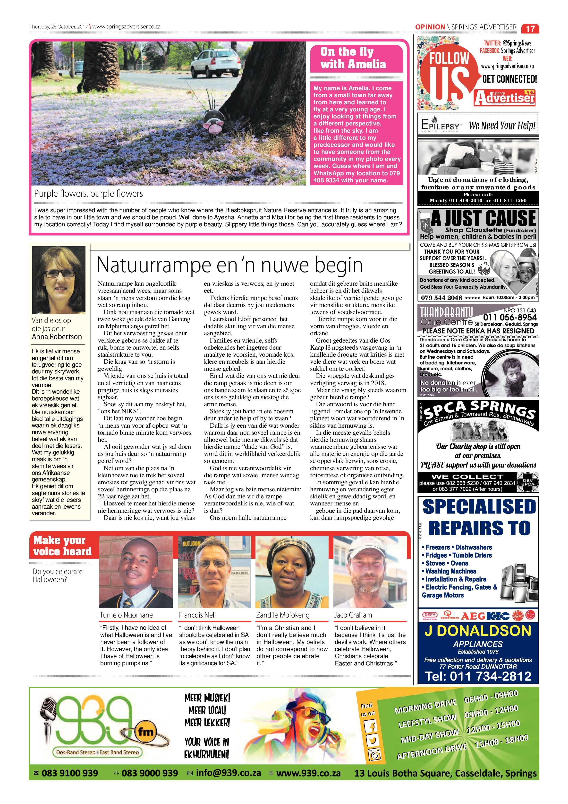 Springs Advertiser 26 October 2017 page 19