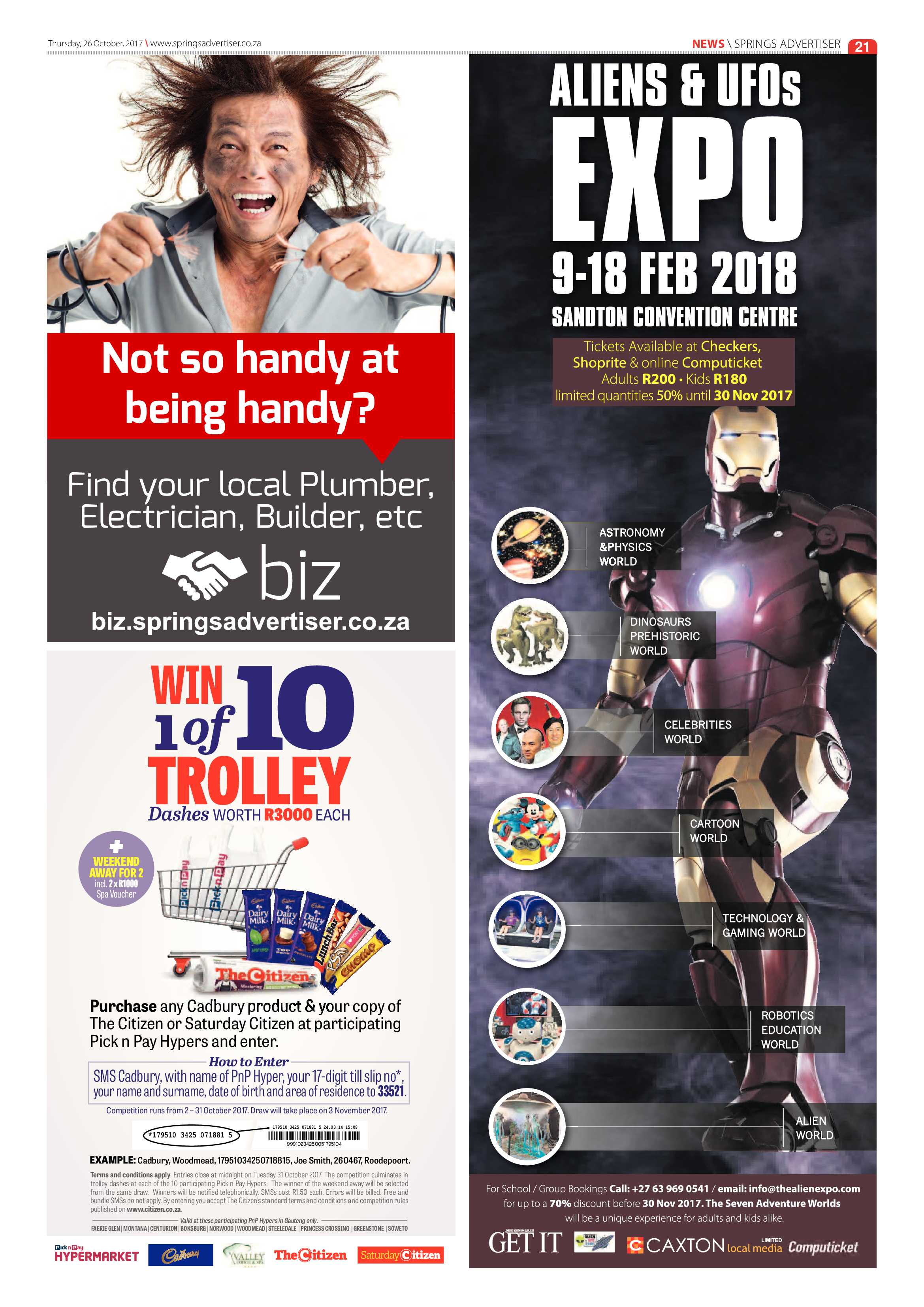 Springs Advertiser 26 October 2017 page 23