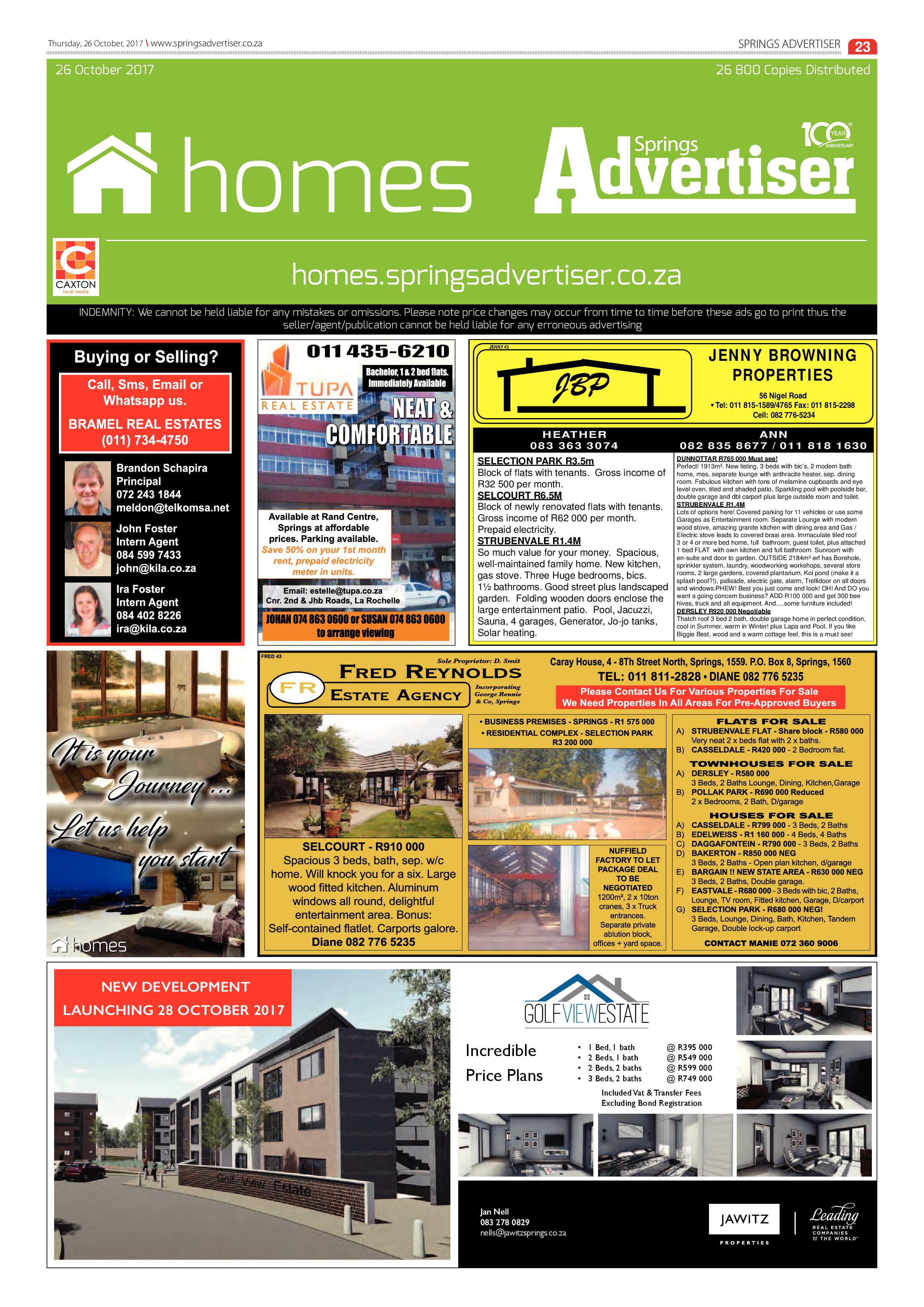 Springs Advertiser 26 October 2017 page 25