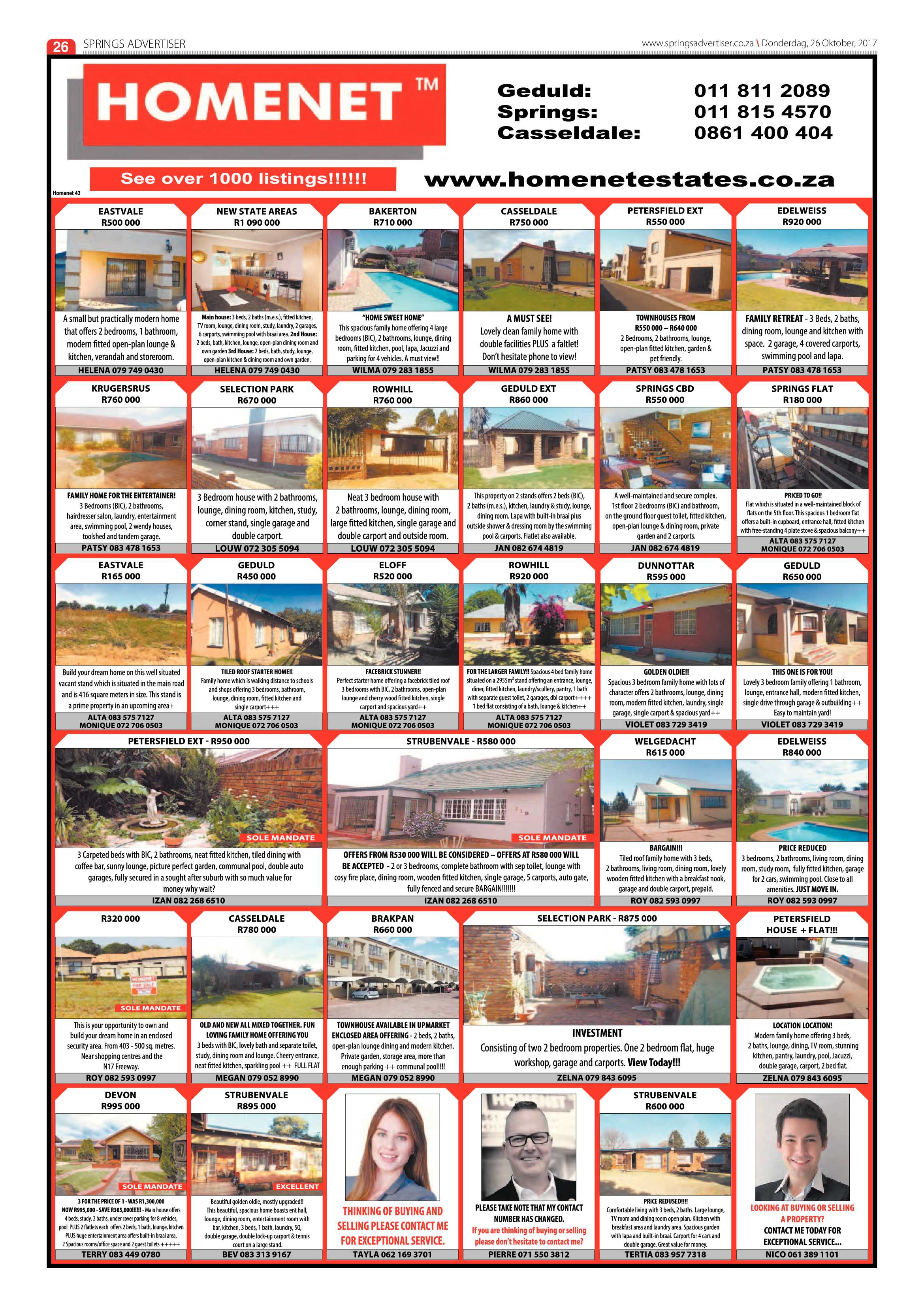 Springs Advertiser 26 October 2017 page 28