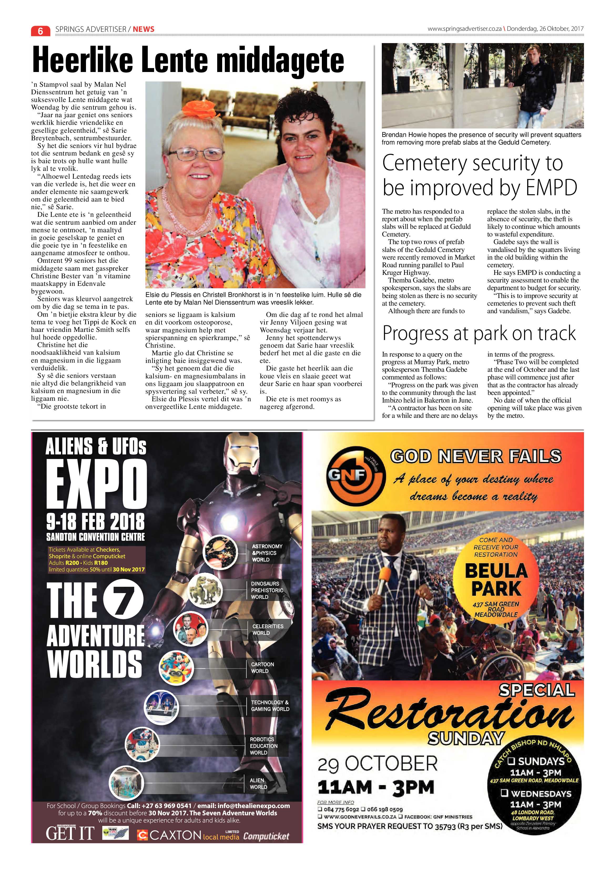 Springs Advertiser 26 October 2017 page 8
