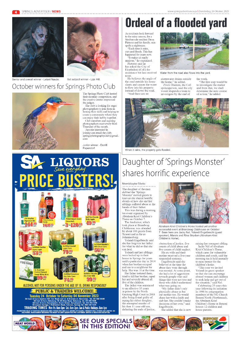 Springs Advertiser 26 October 2023 page 4