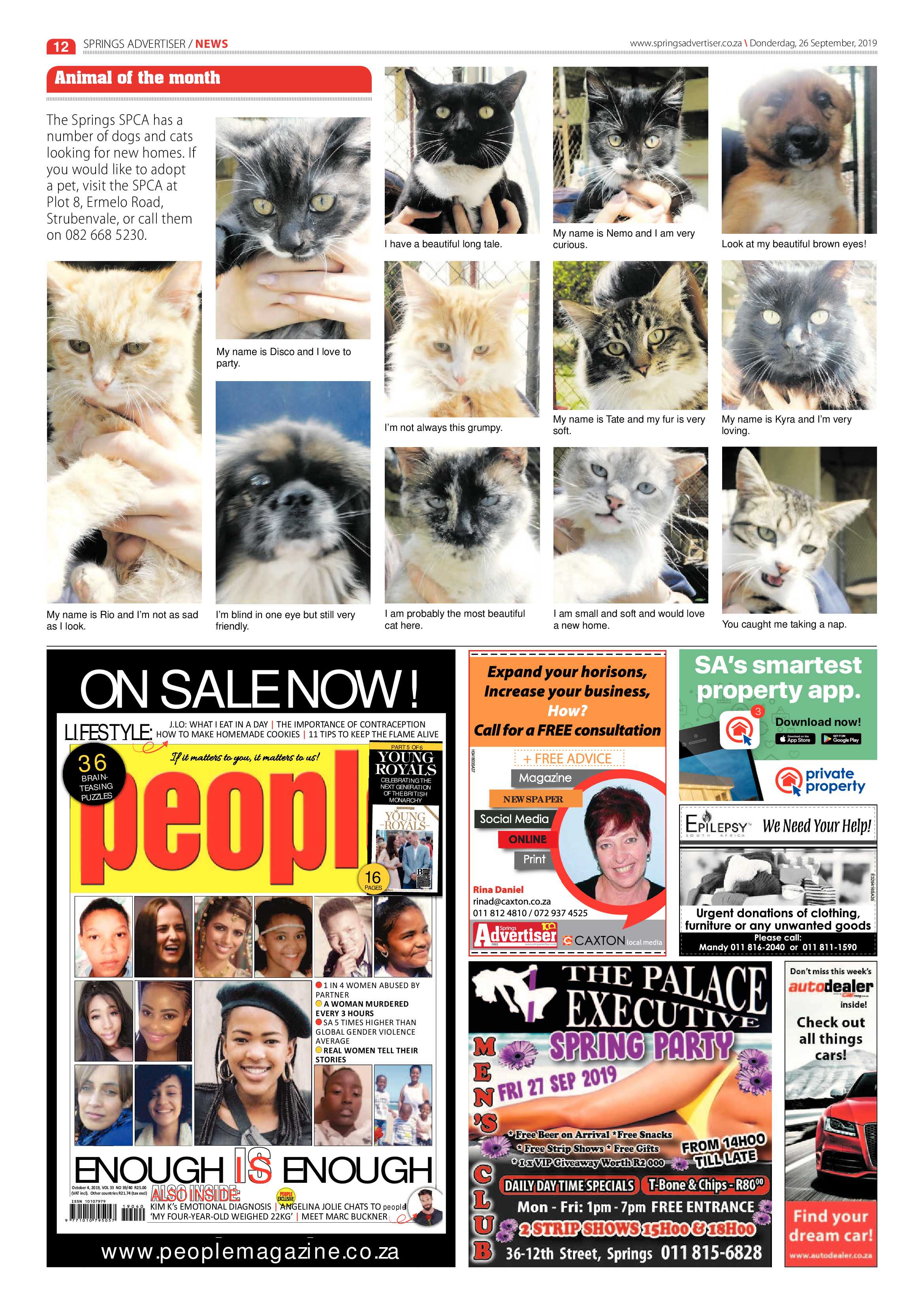 Springs Advertiser 26 September 2019 page 12