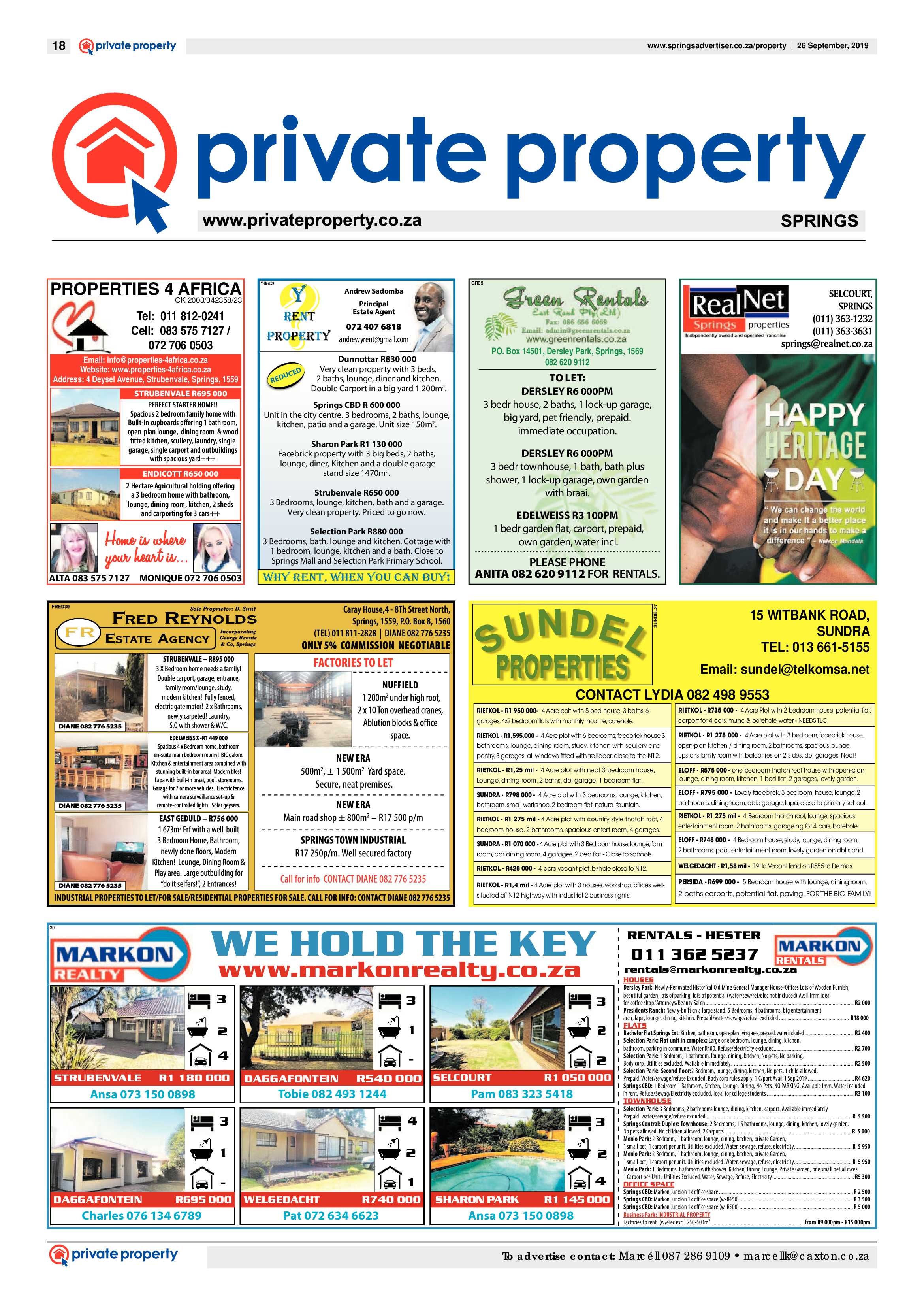 Springs Advertiser 26 September 2019 page 18