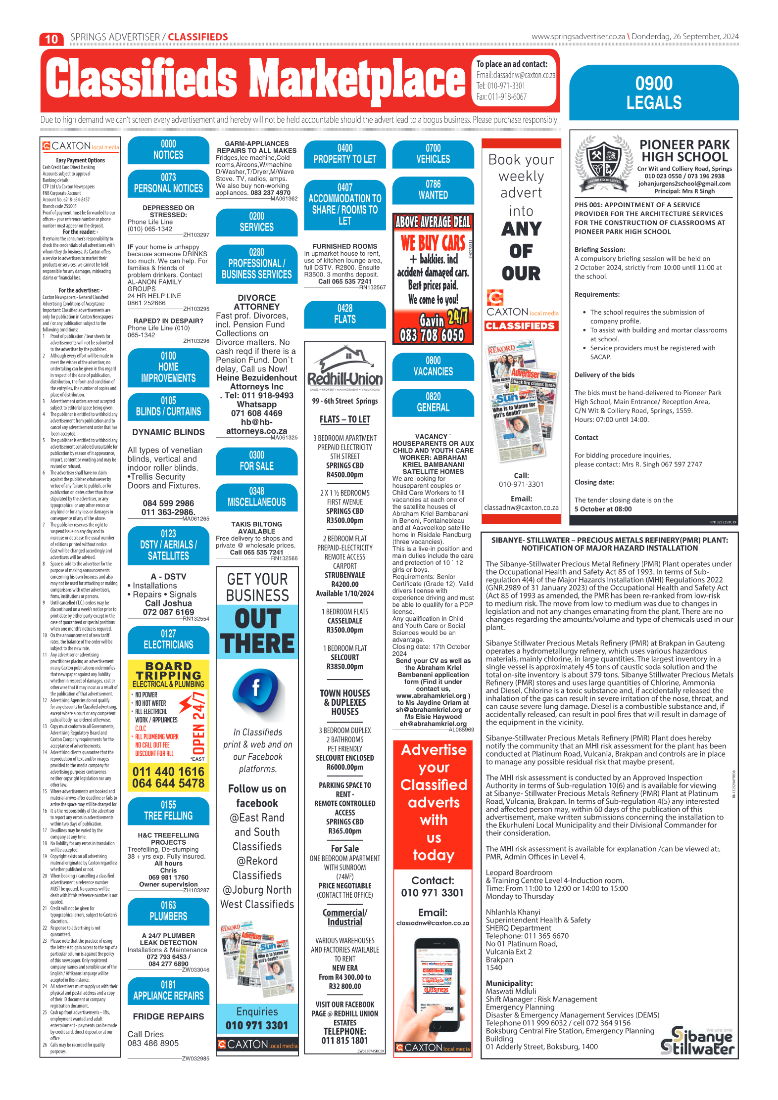 Springs Advertiser 26 September 2024 page 10