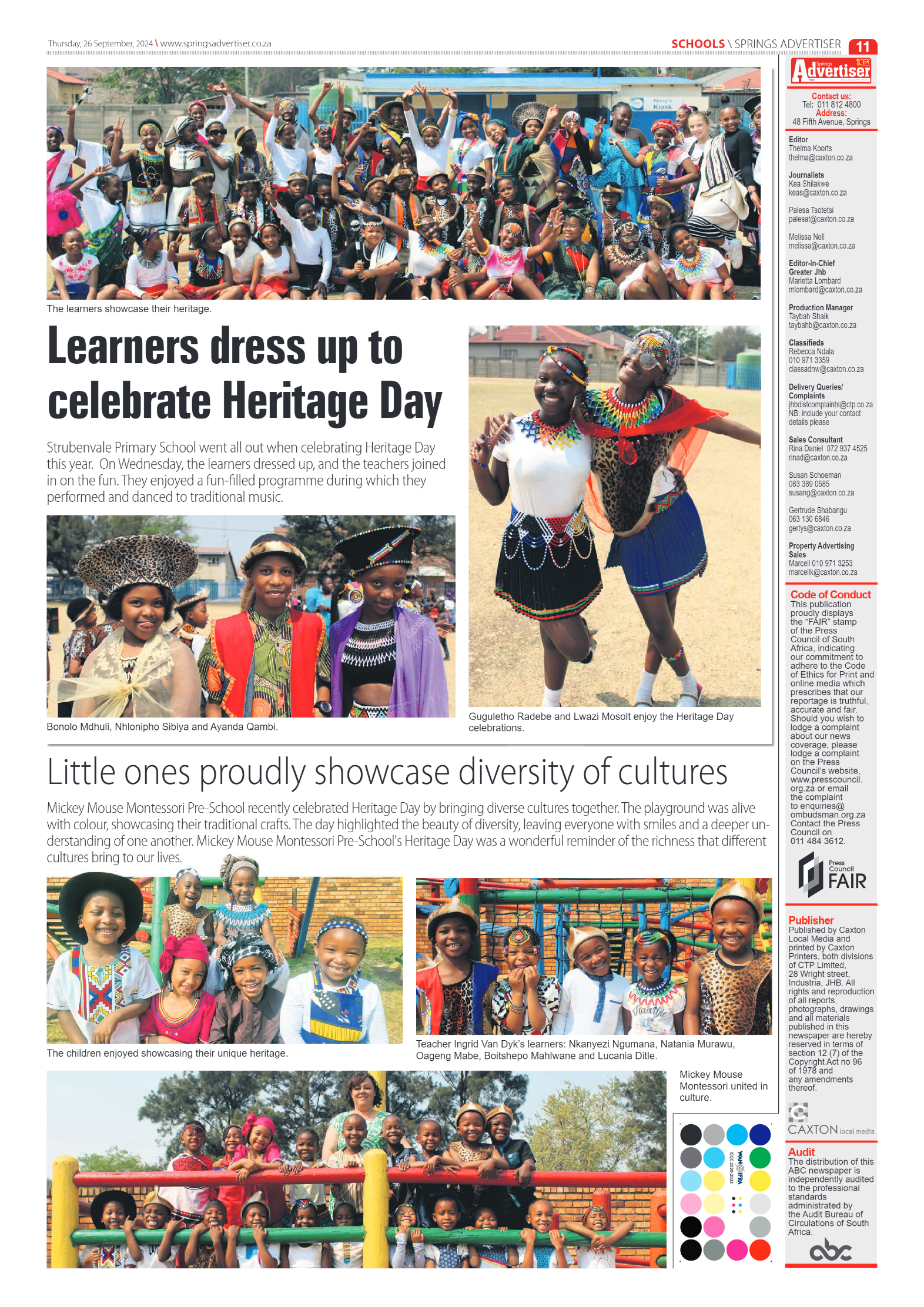 Springs Advertiser 26 September 2024 page 11