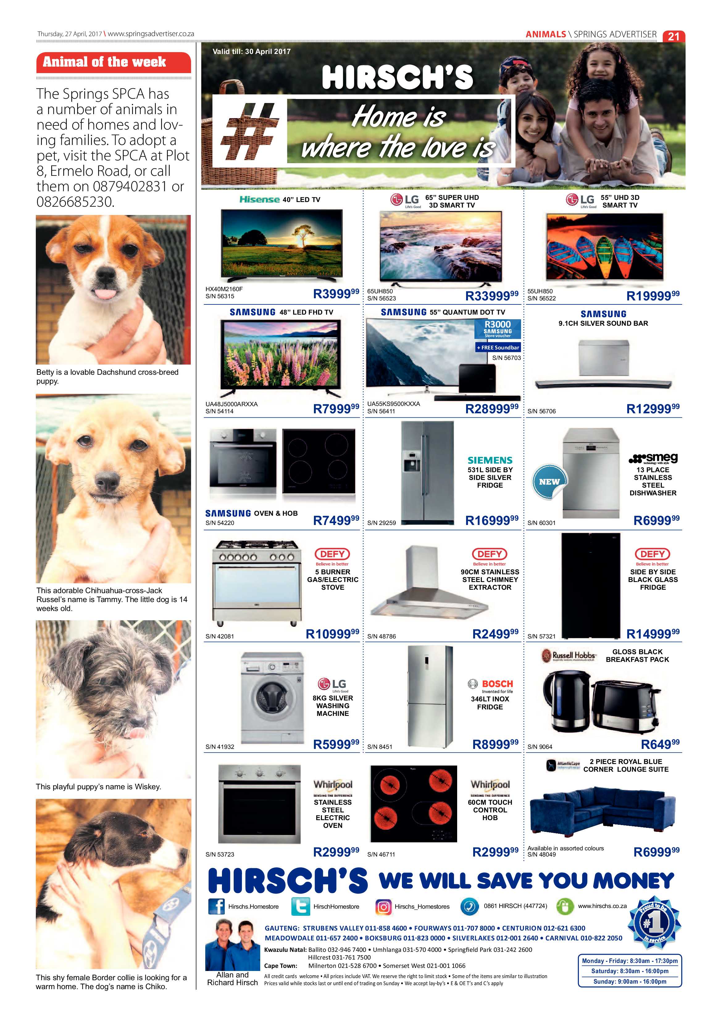 Springs Advertiser 27 April 2017 page 21