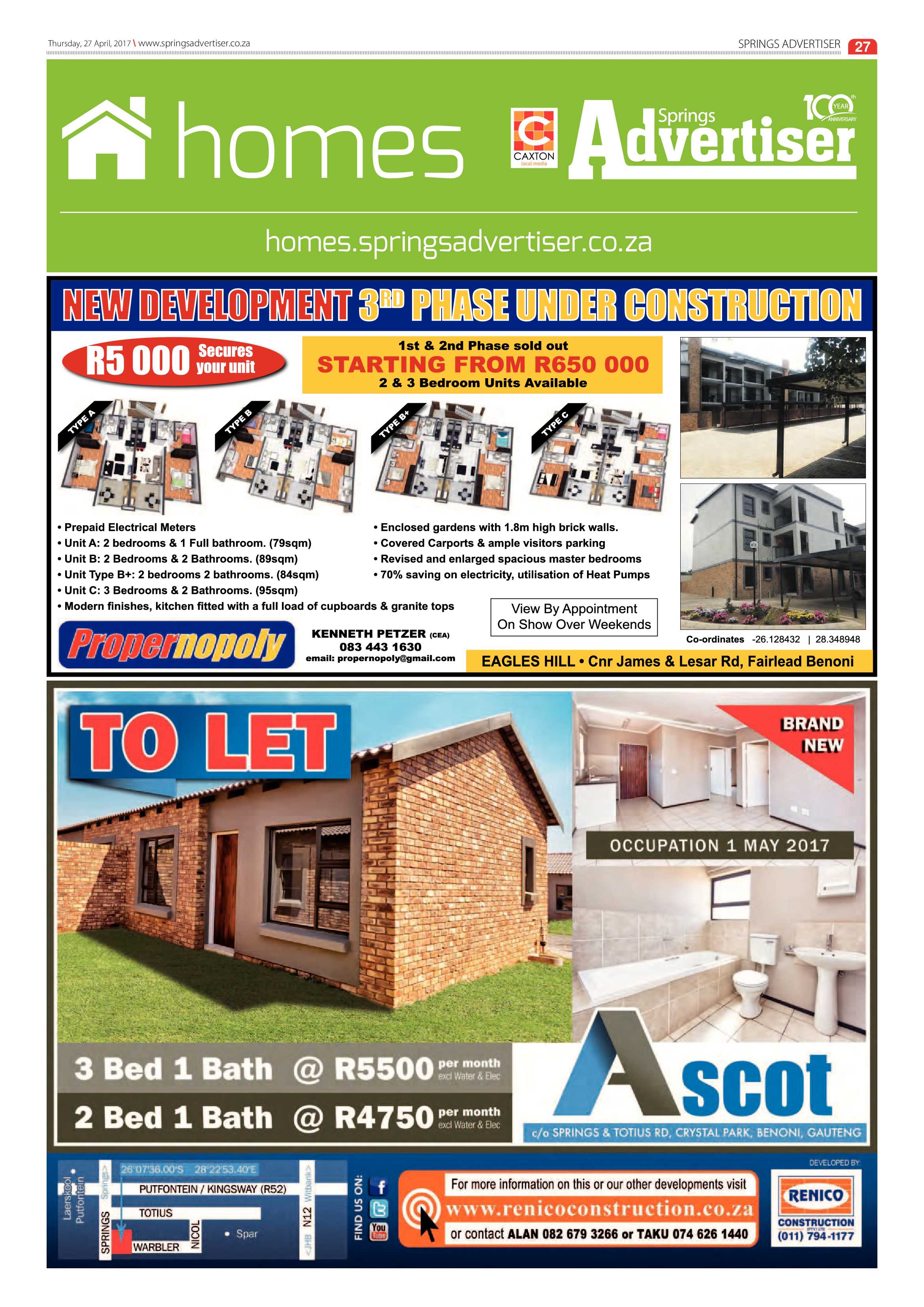 Springs Advertiser 27 April 2017 page 27