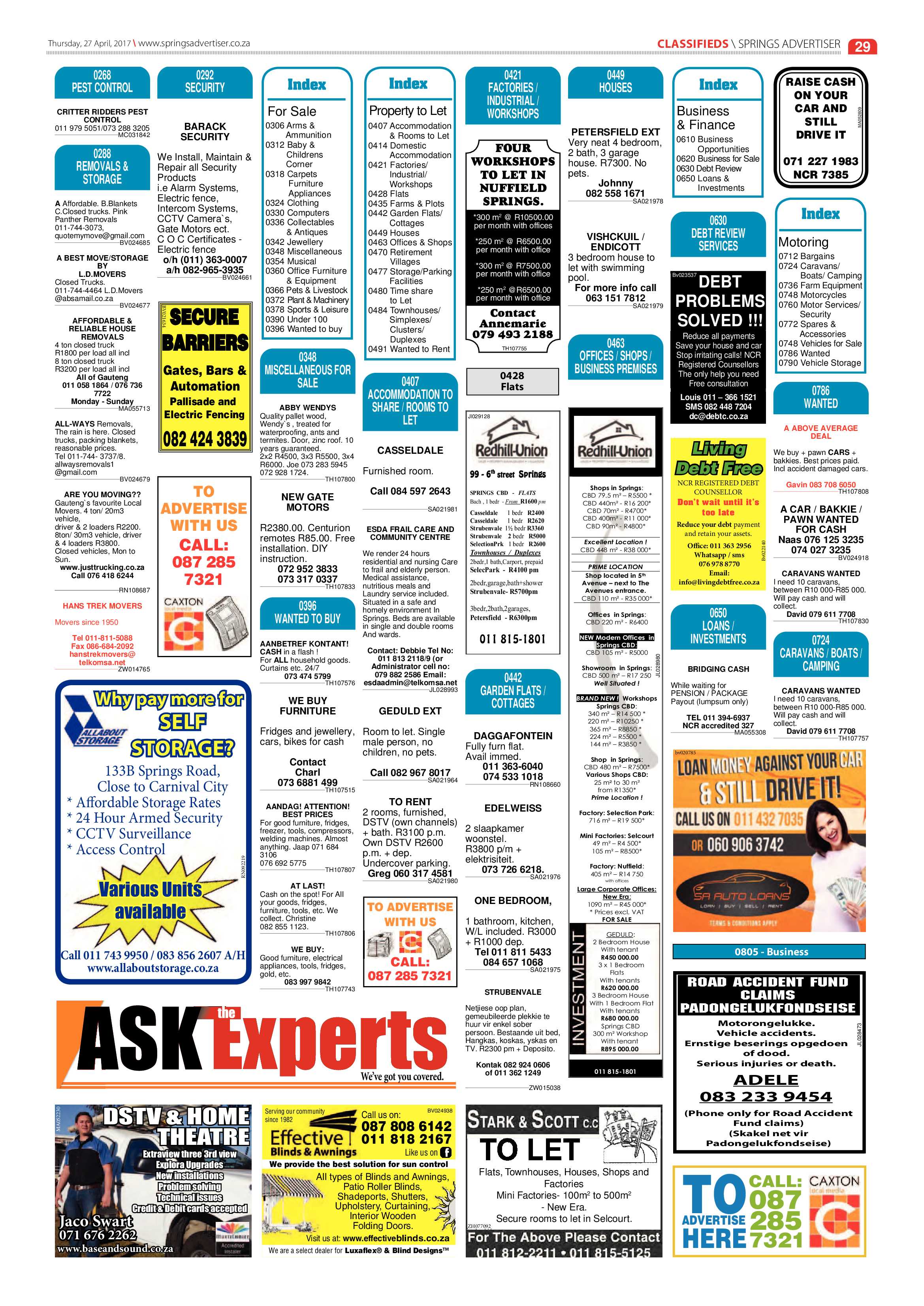 Springs Advertiser 27 April 2017 page 29