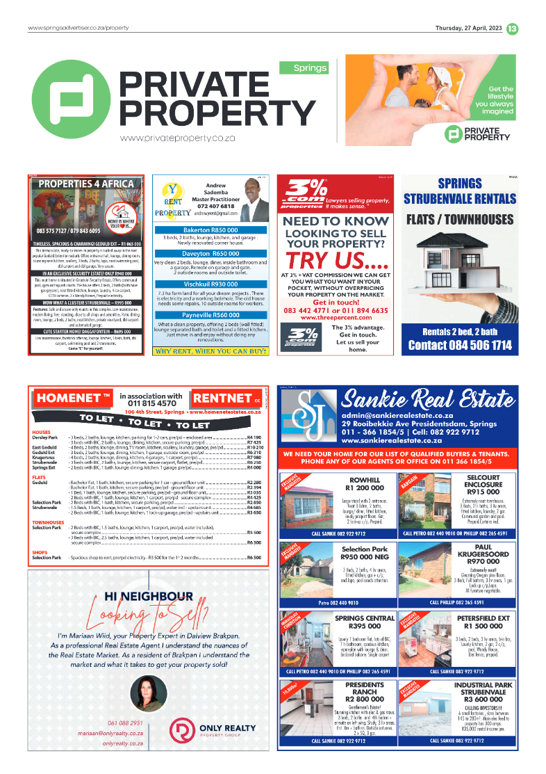 Springs Advertiser 27 April 2023 page 15