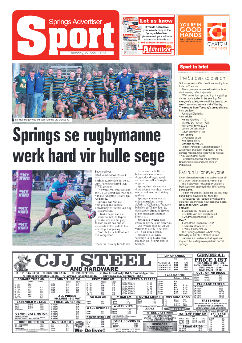 Springs Advertiser 27 April 2023 page 18