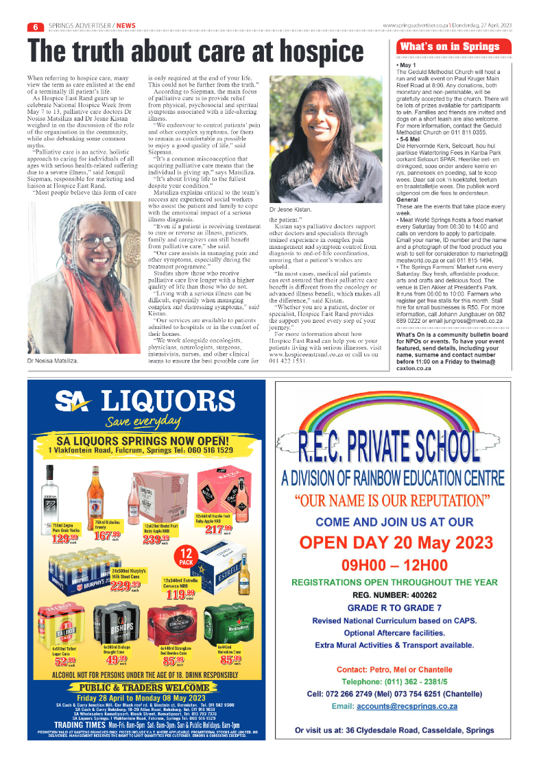 Springs Advertiser 27 April 2023 page 8