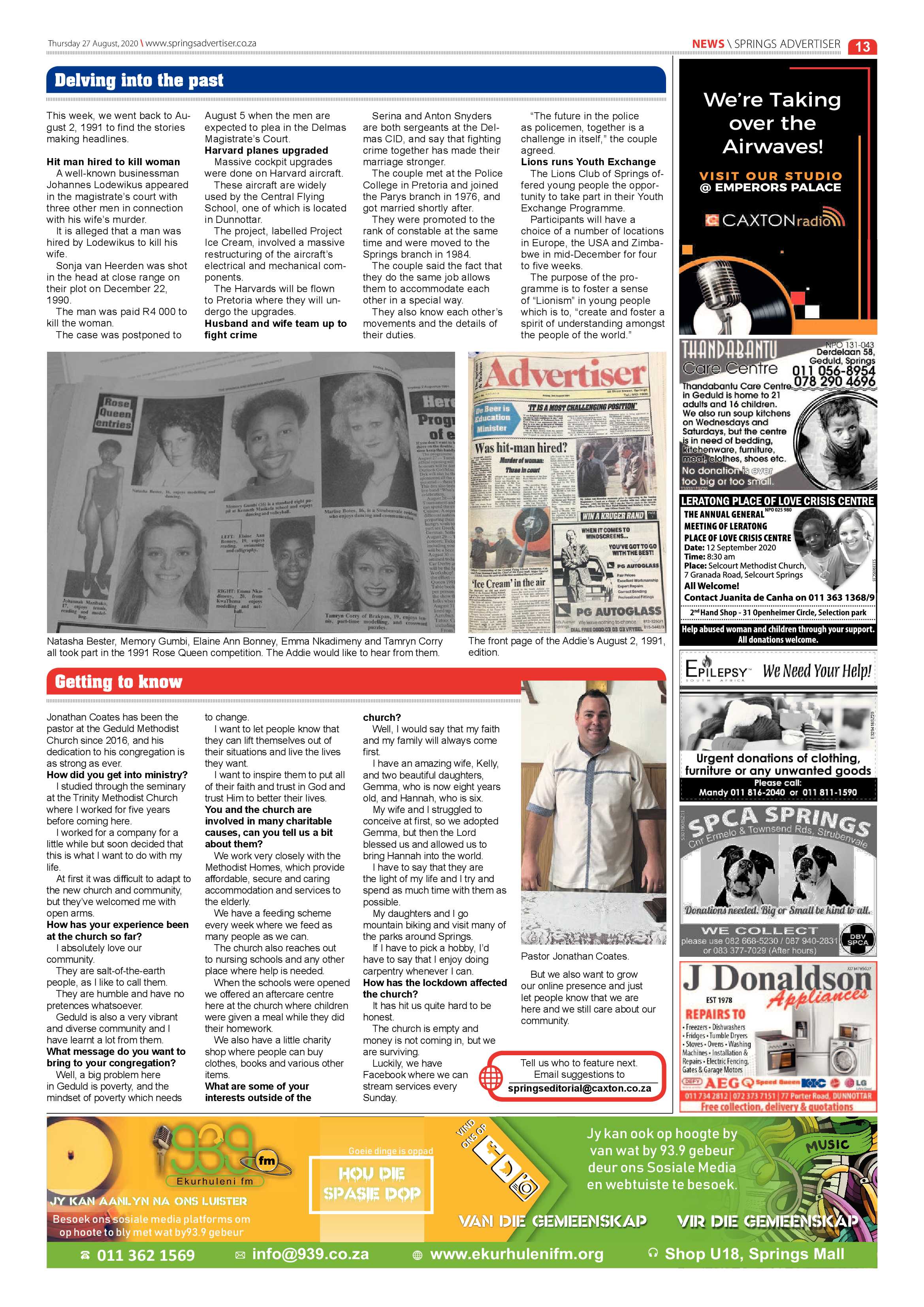 Springs Advertiser 27 August 2020 page 13