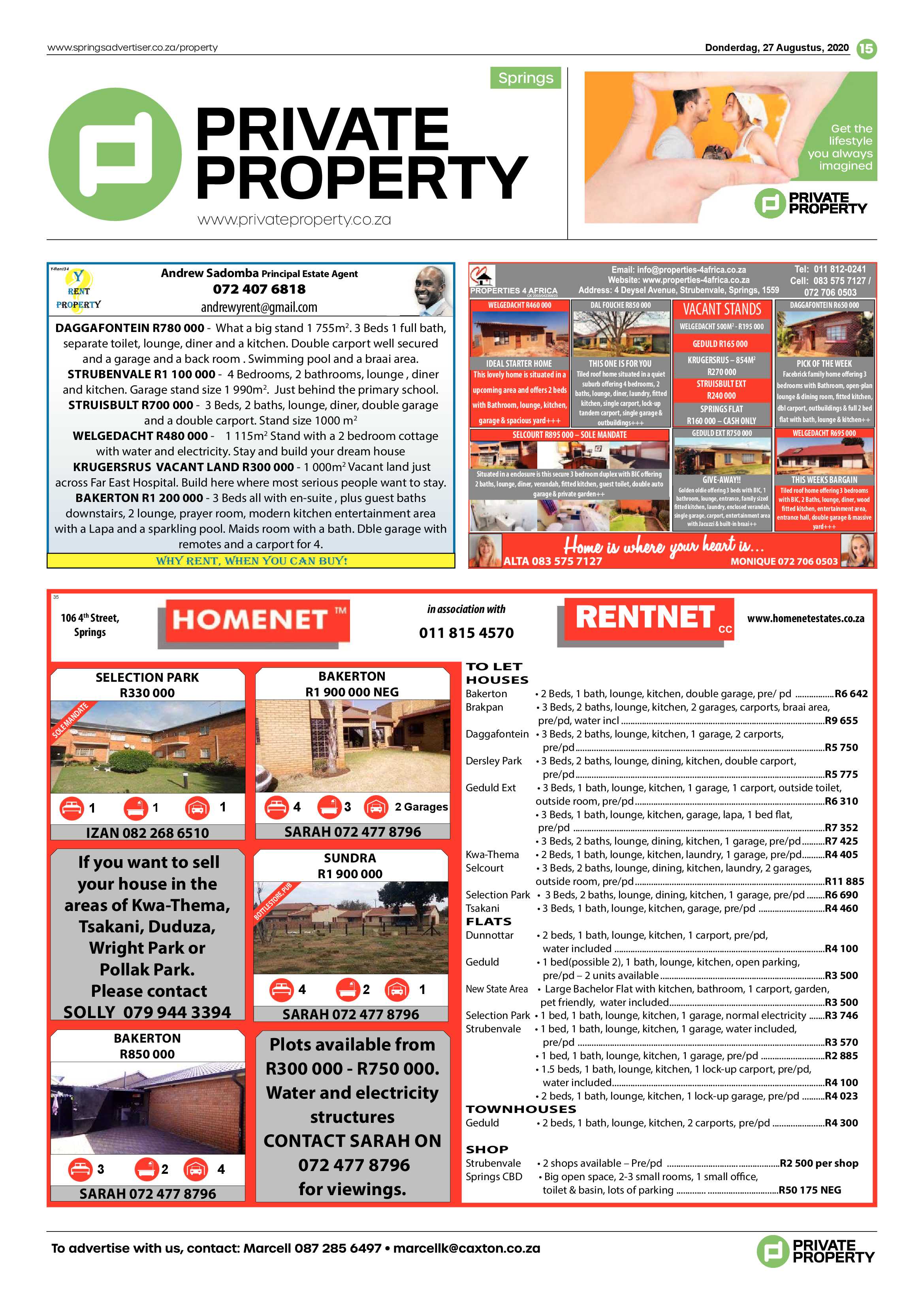Springs Advertiser 27 August 2020 page 15